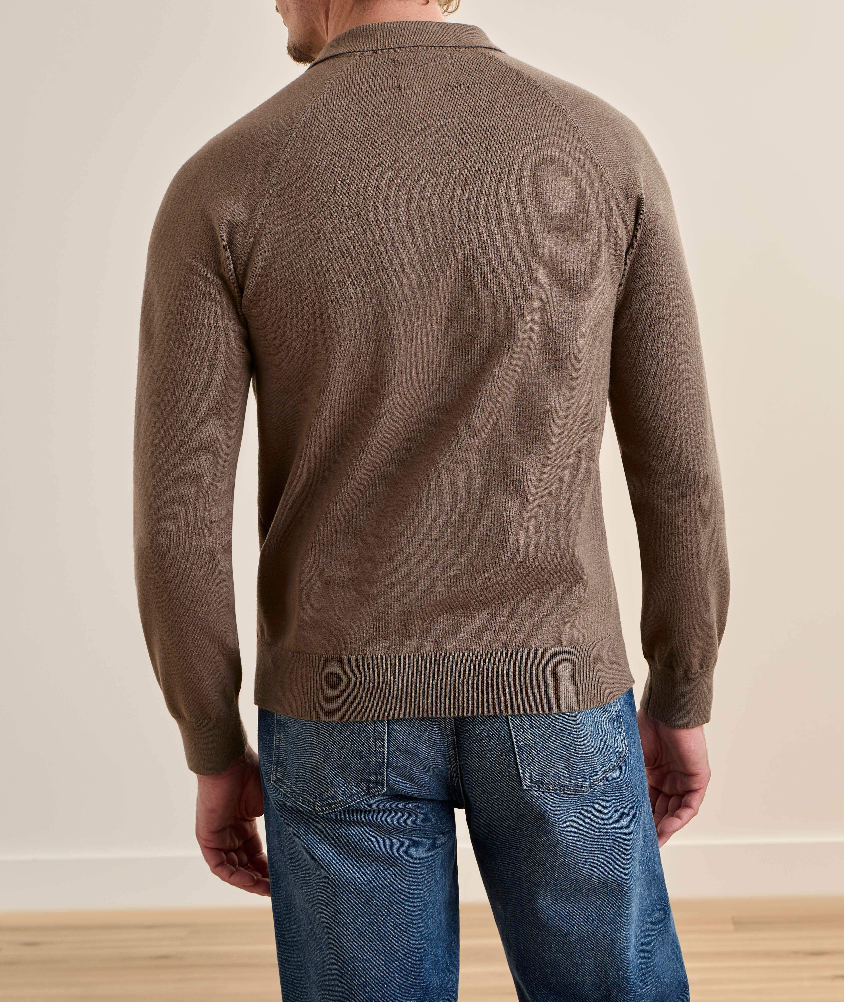 Polo tricot raglan manches-longues image 2