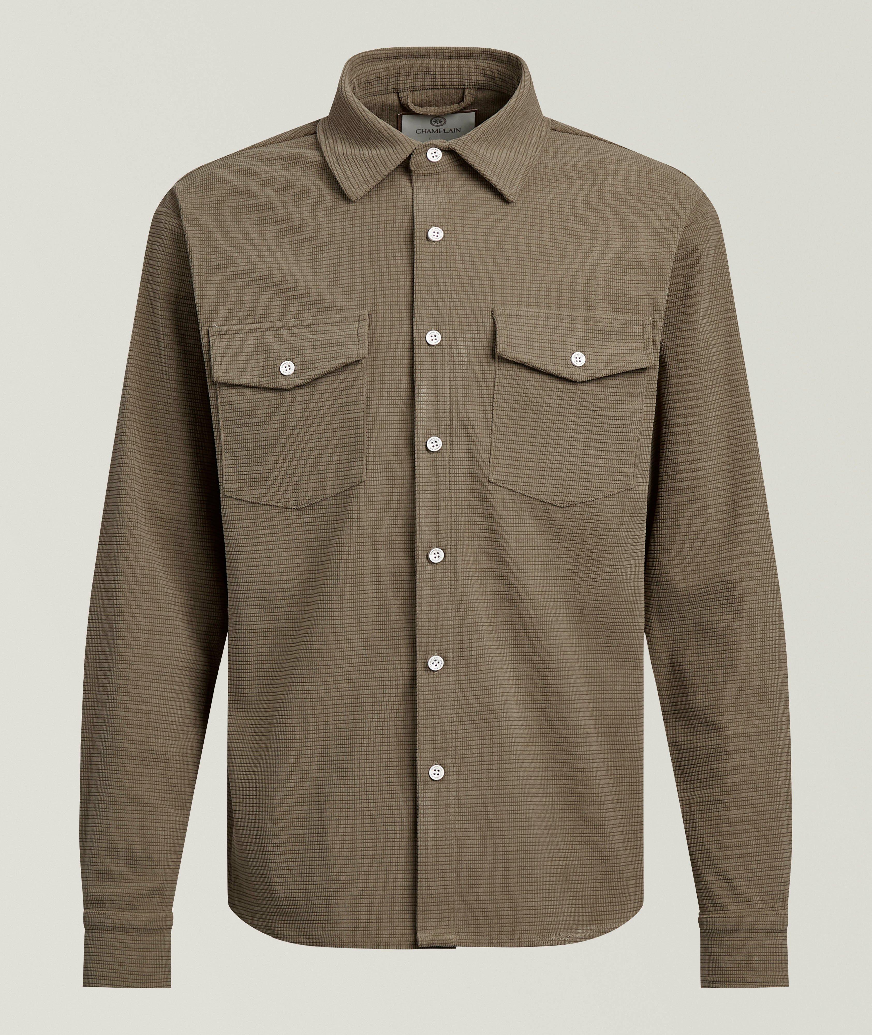 Champlain Surchemise poche double texturée