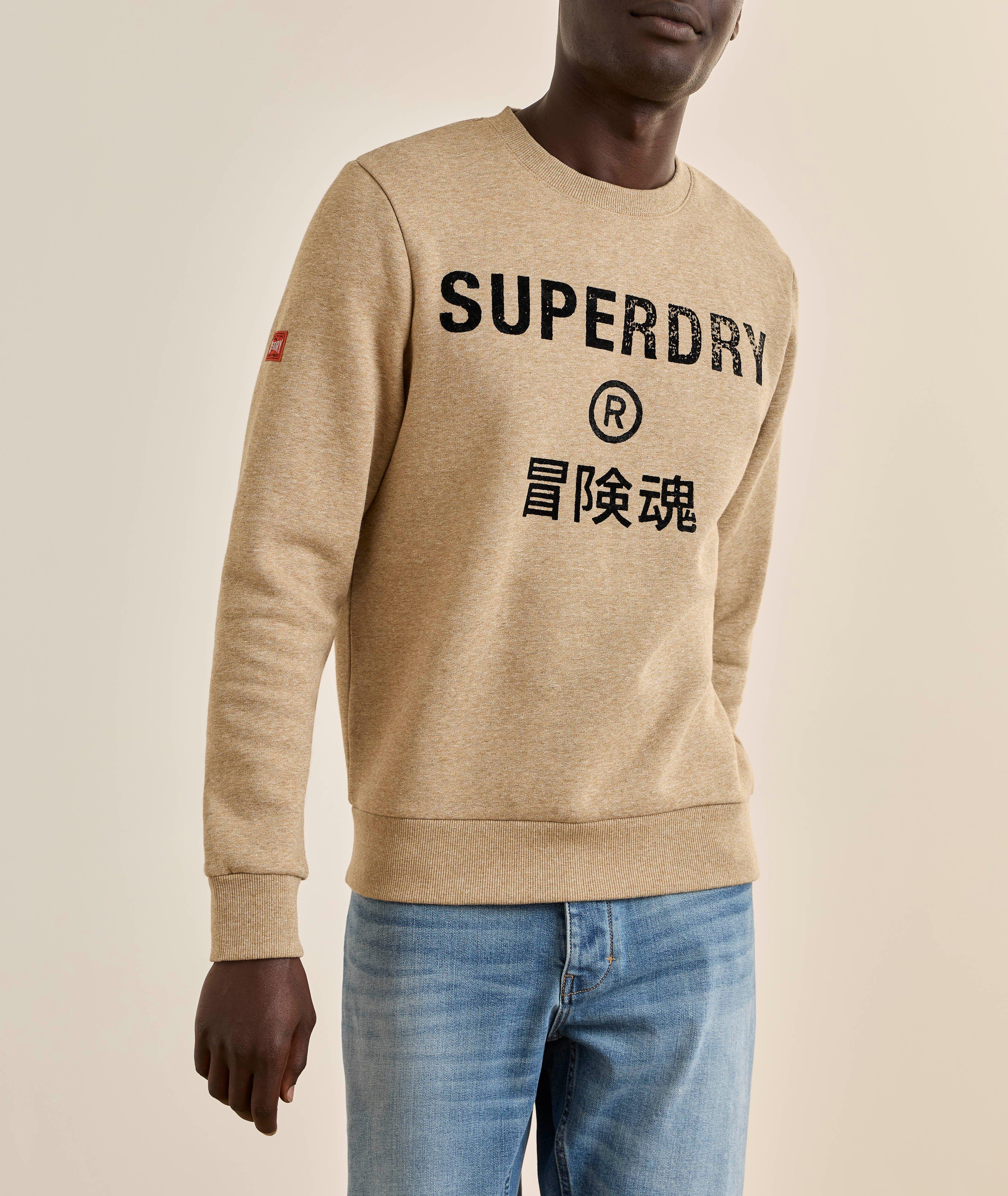 Flecked Workwear Logo Crewneck Sweatshirt image 1