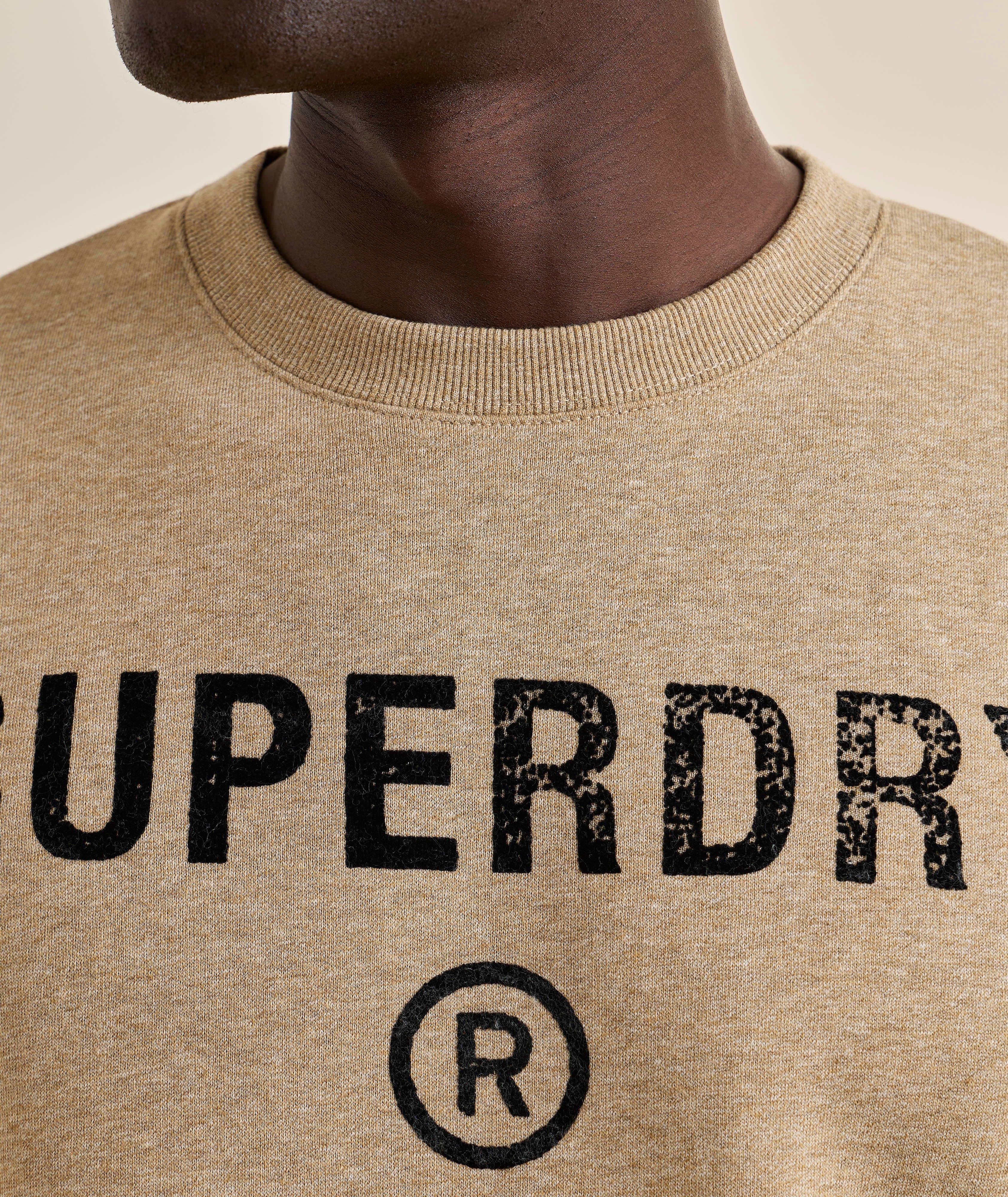 Flecked Workwear Logo Crewneck Sweatshirt image 3
