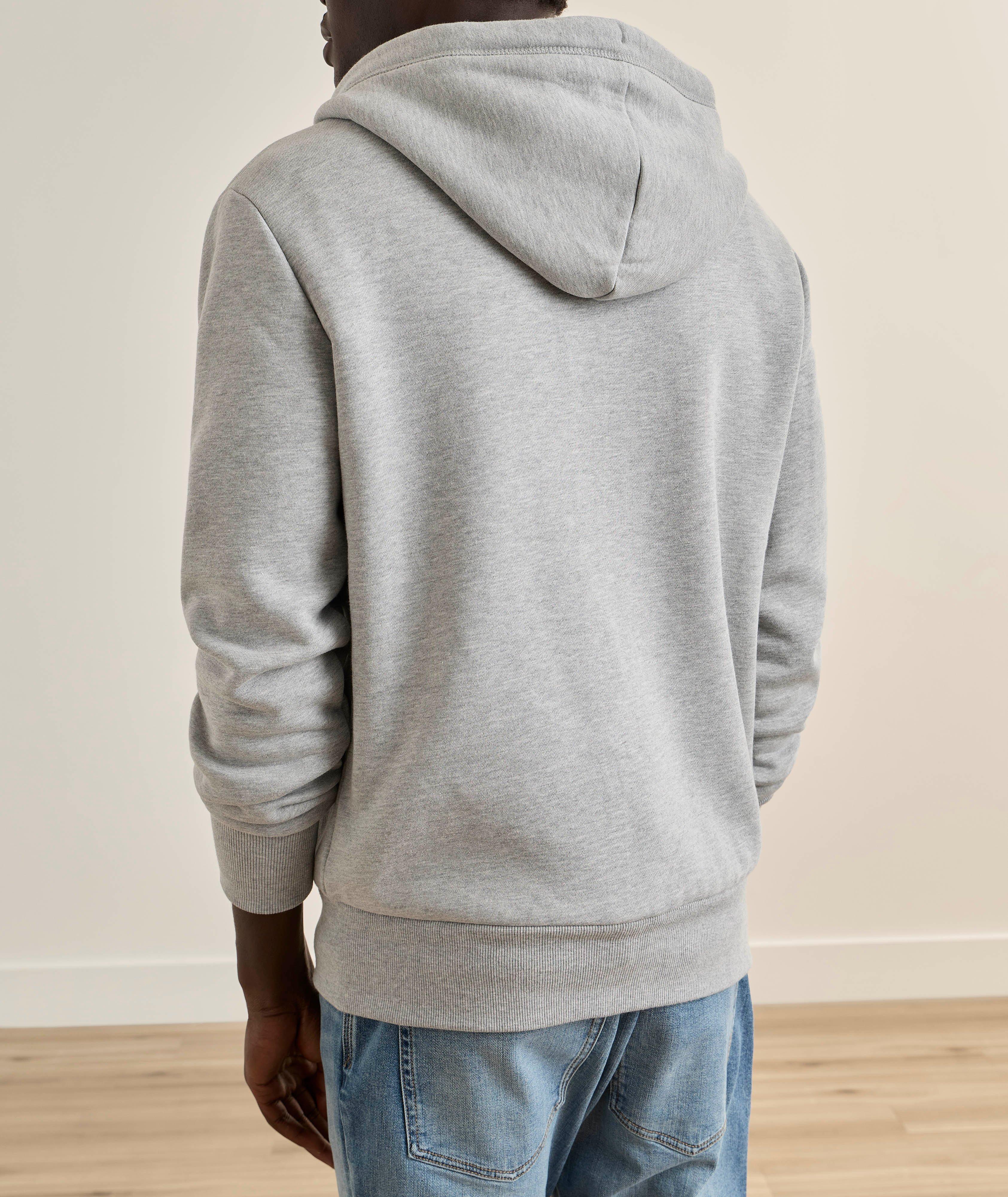 Embroidered Logo Full-Zip Hooded Sweatshirt image 2
