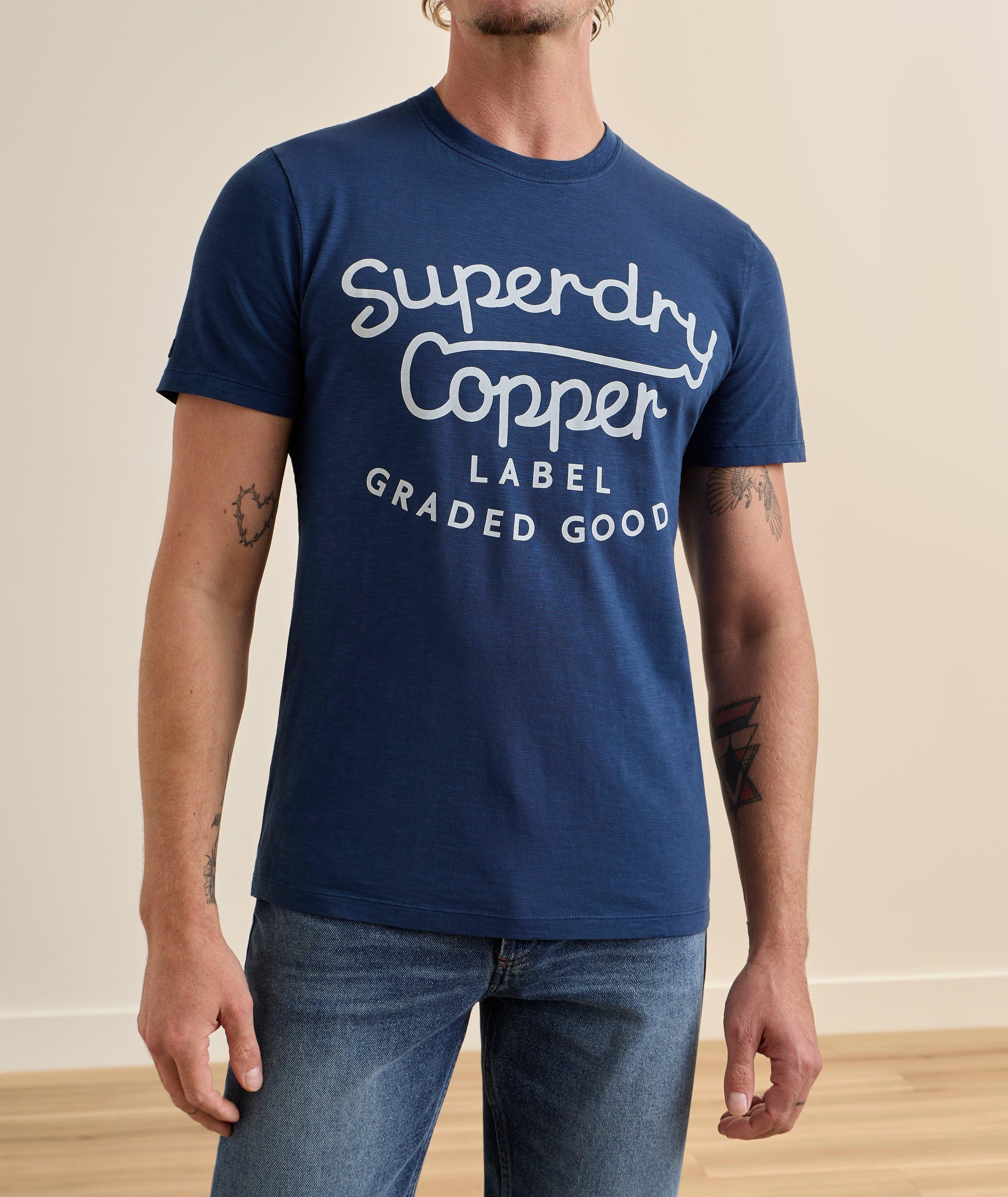 Copper Label Script Slub Cotton T-Shirt image 1