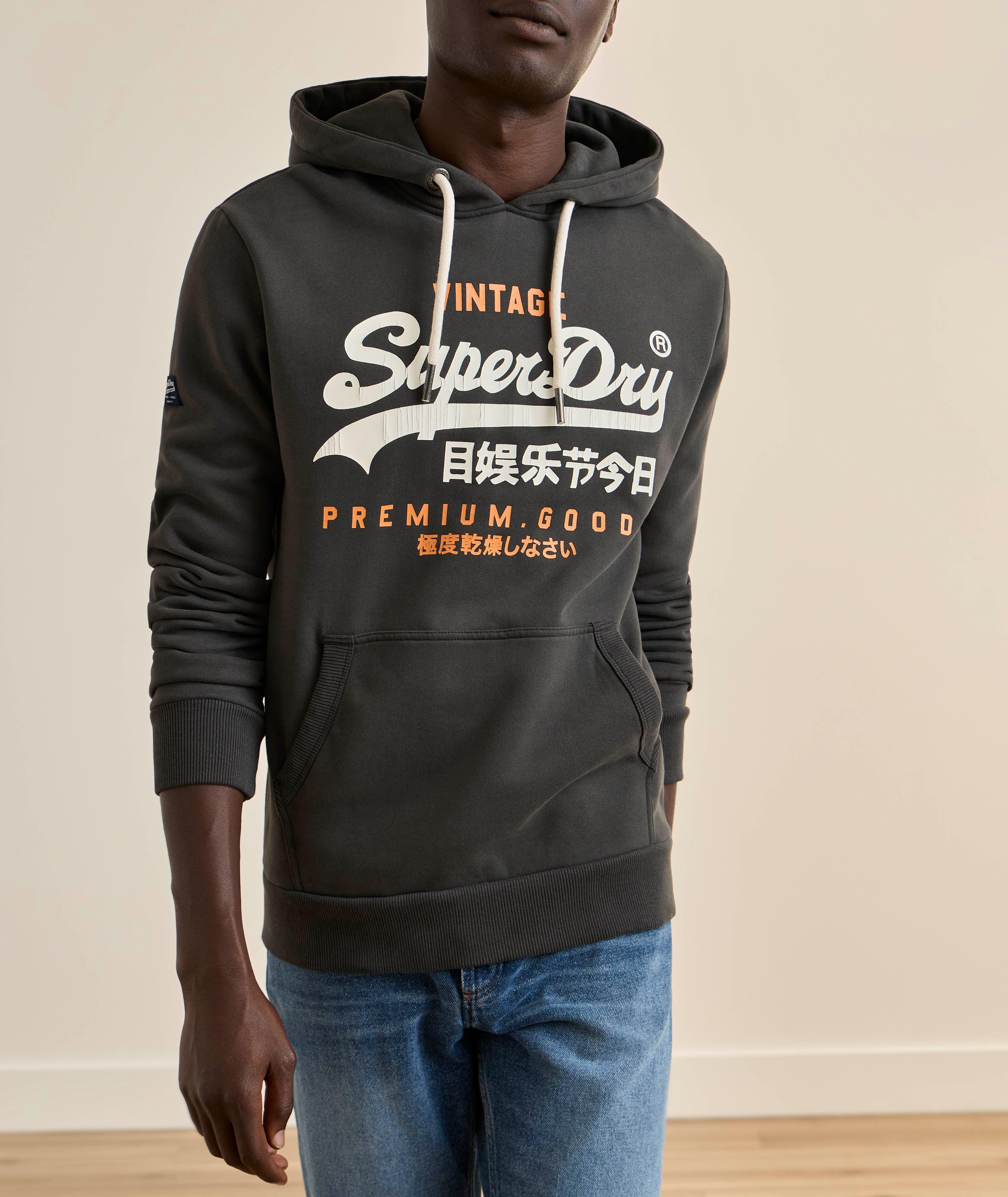 Sweatshirt à capuche héritage logo rétro image 1