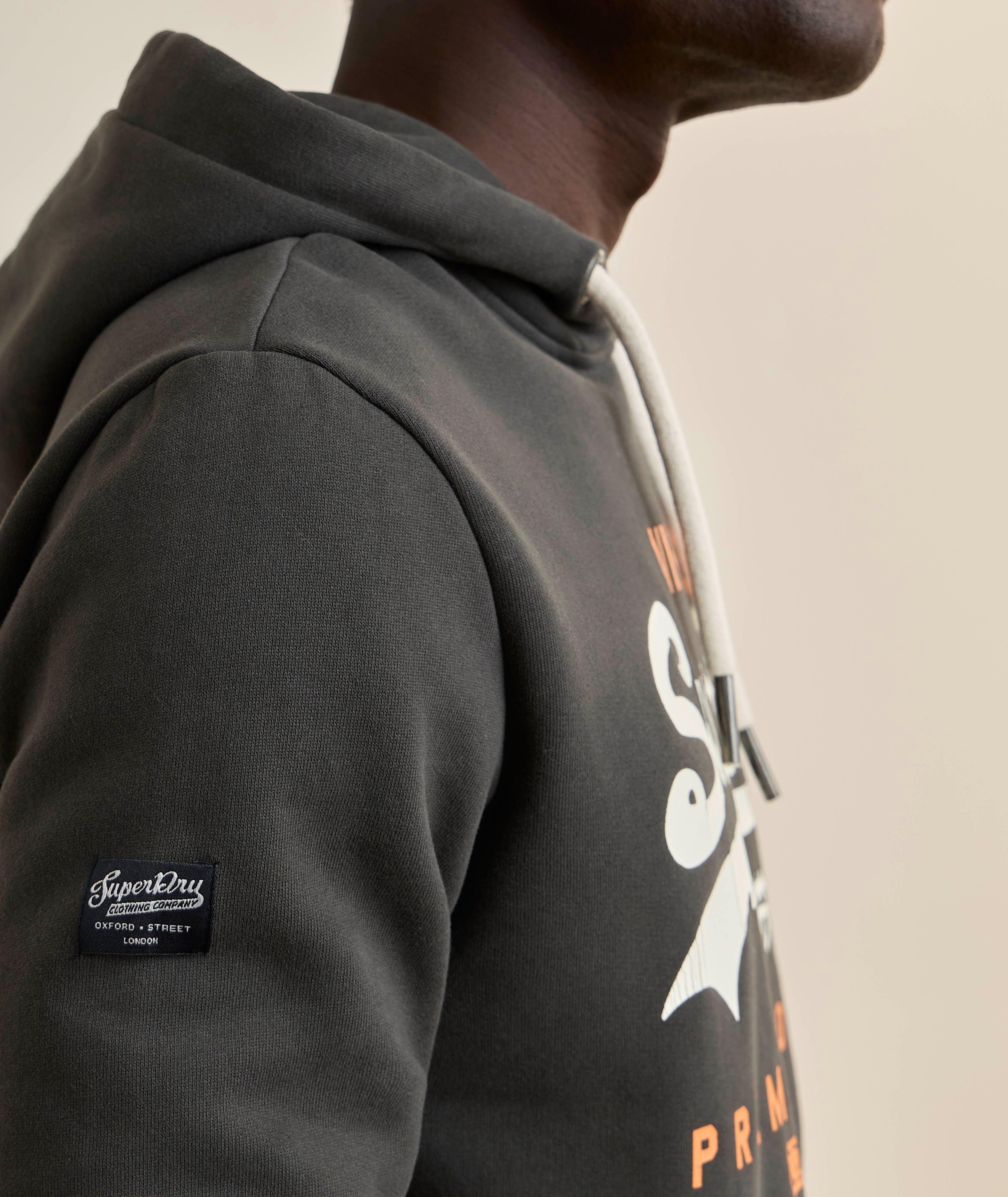 Sweatshirt à capuche héritage logo rétro image 3