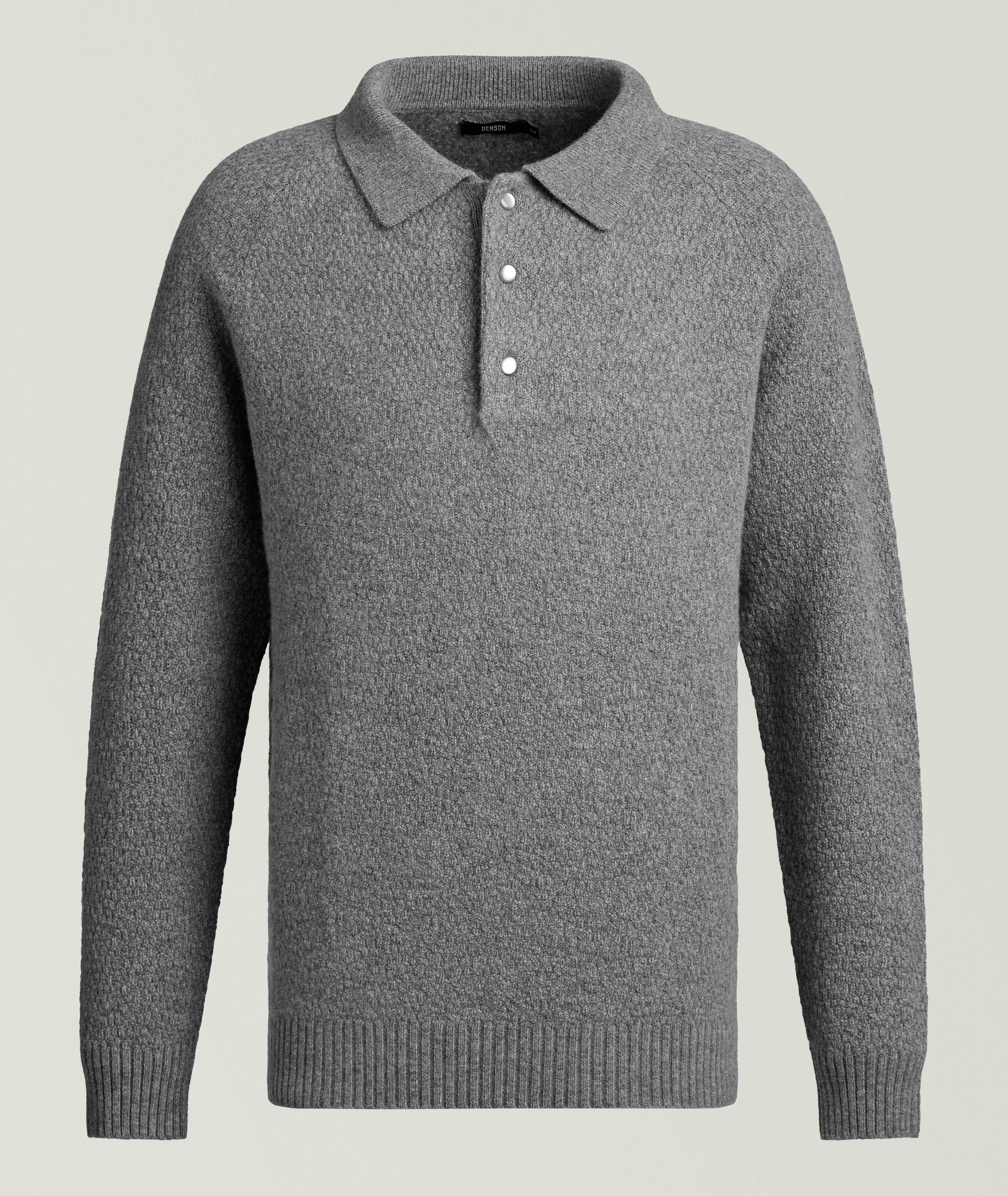 Benson Wool Polo Sweater