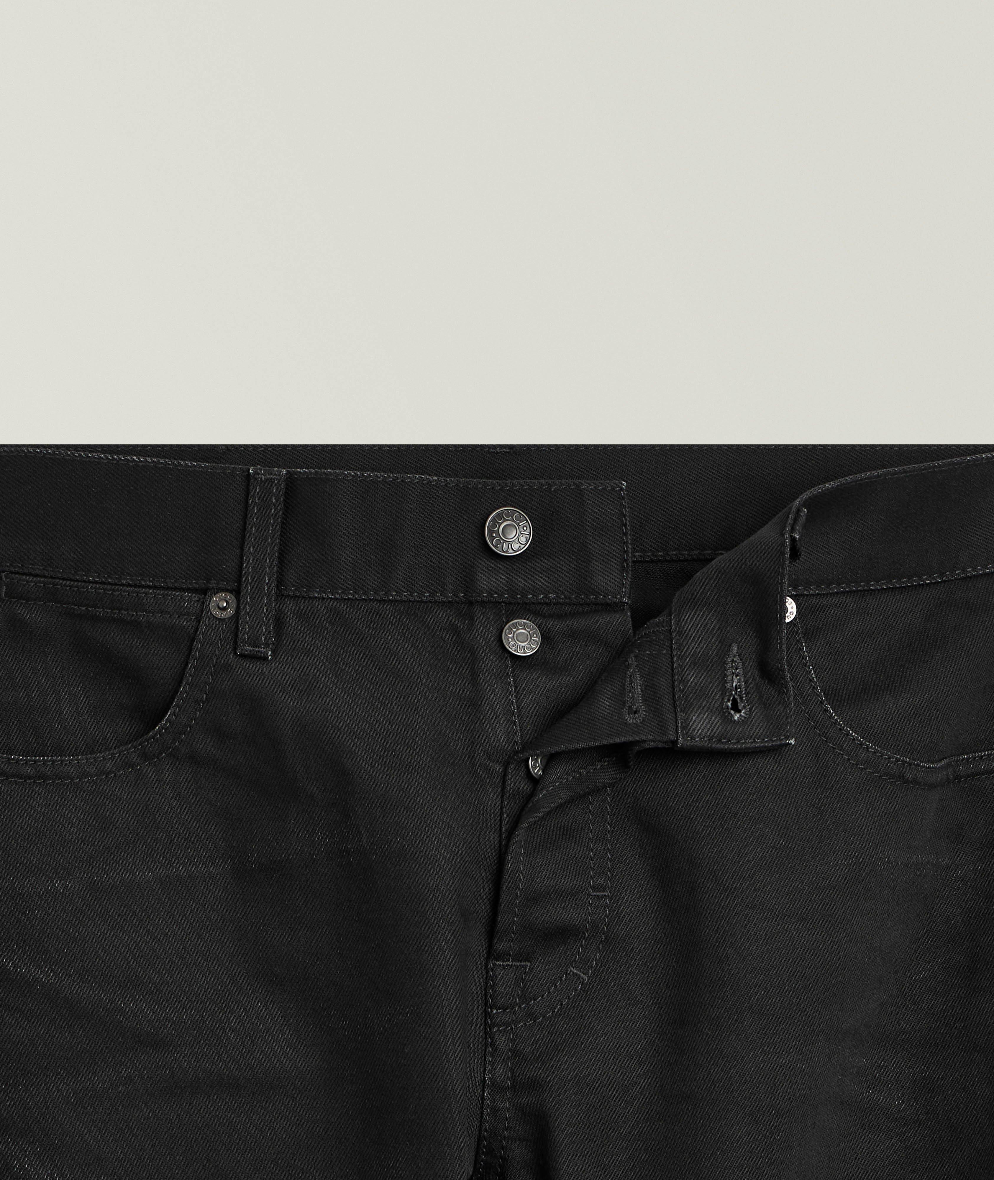 Embroidered Cigarette Jeans  image 2