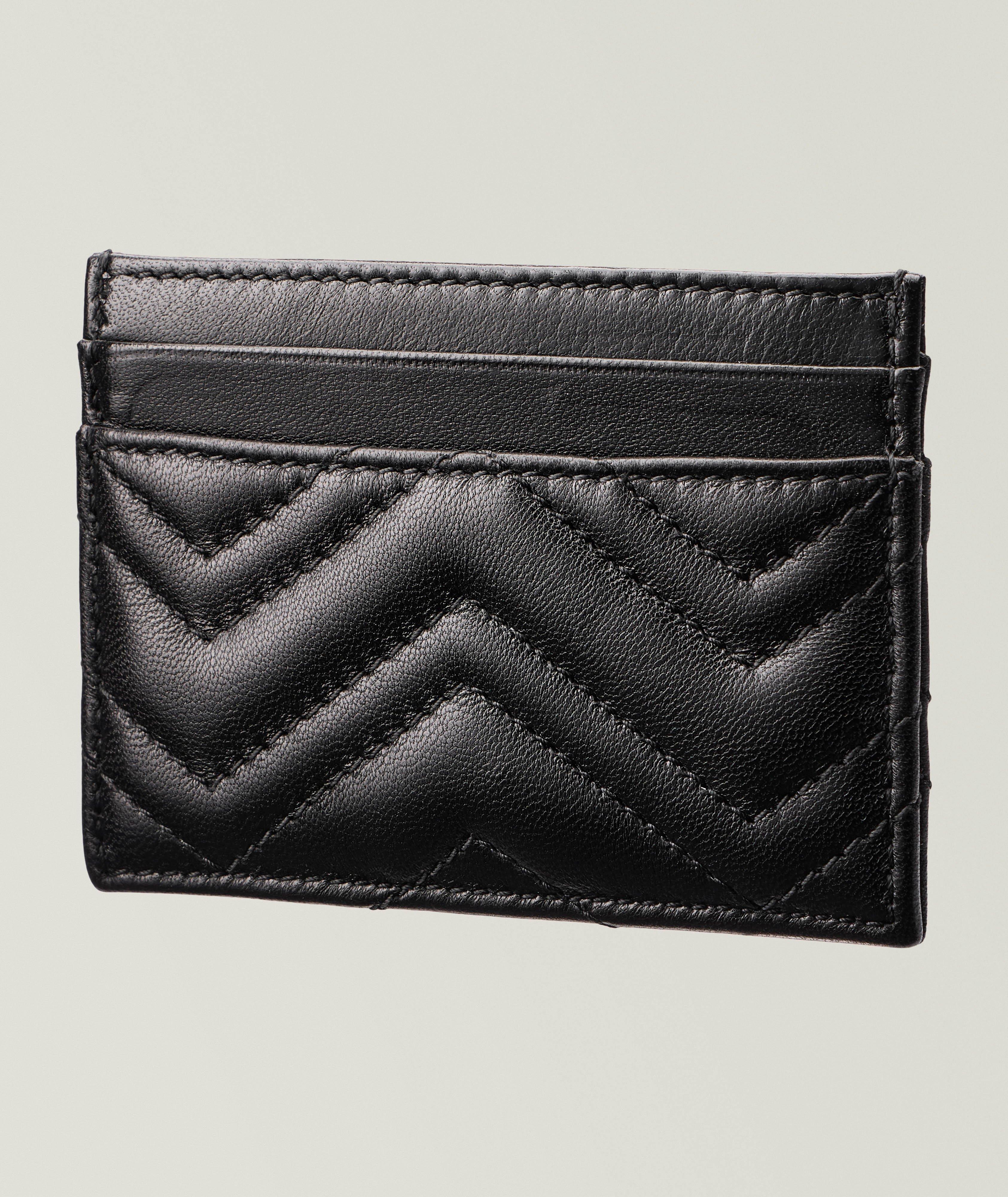 GG Marmomt Leather Card Case image 2