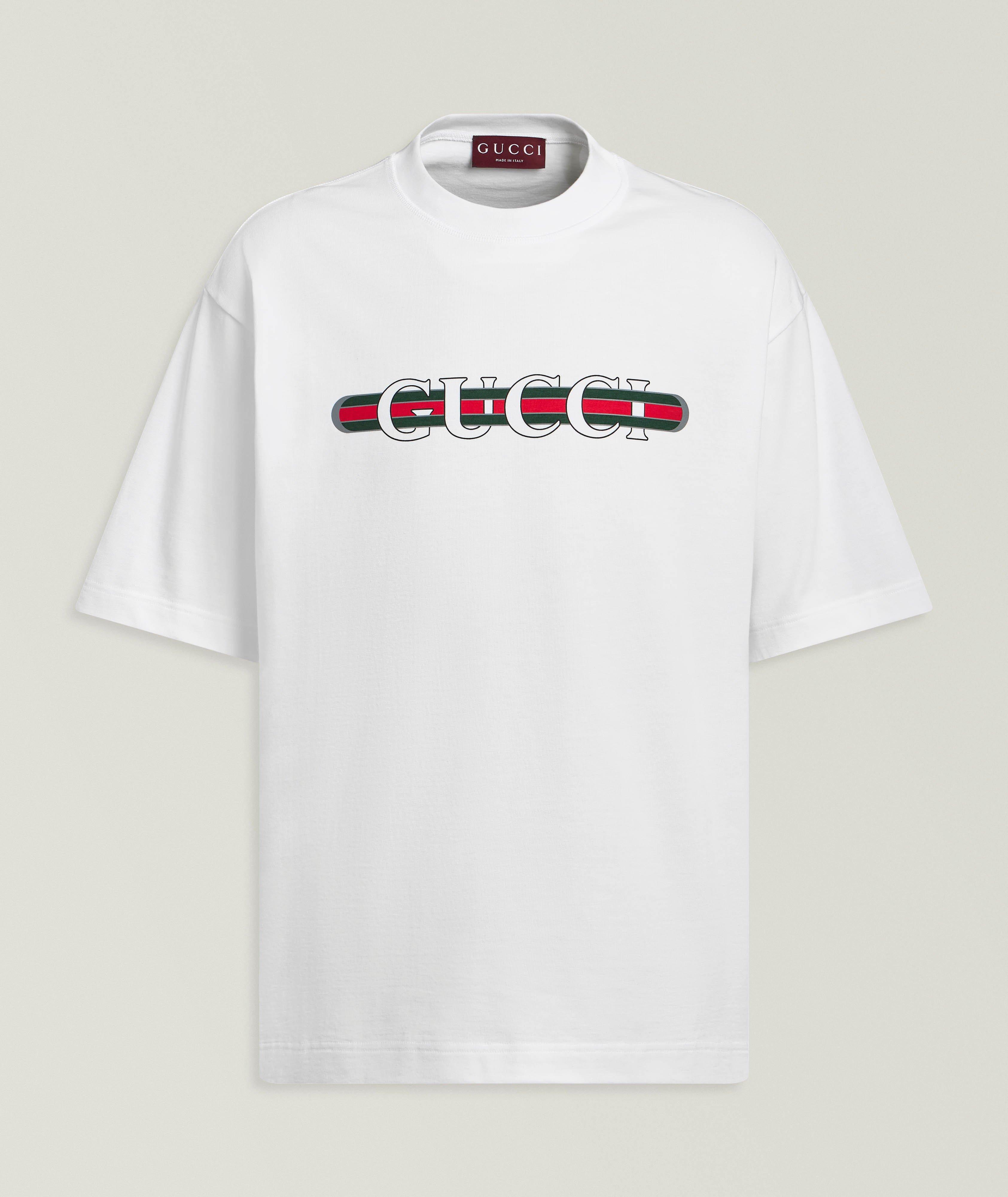 Gucci T-shirt encolure ronde coton imprimé-logo