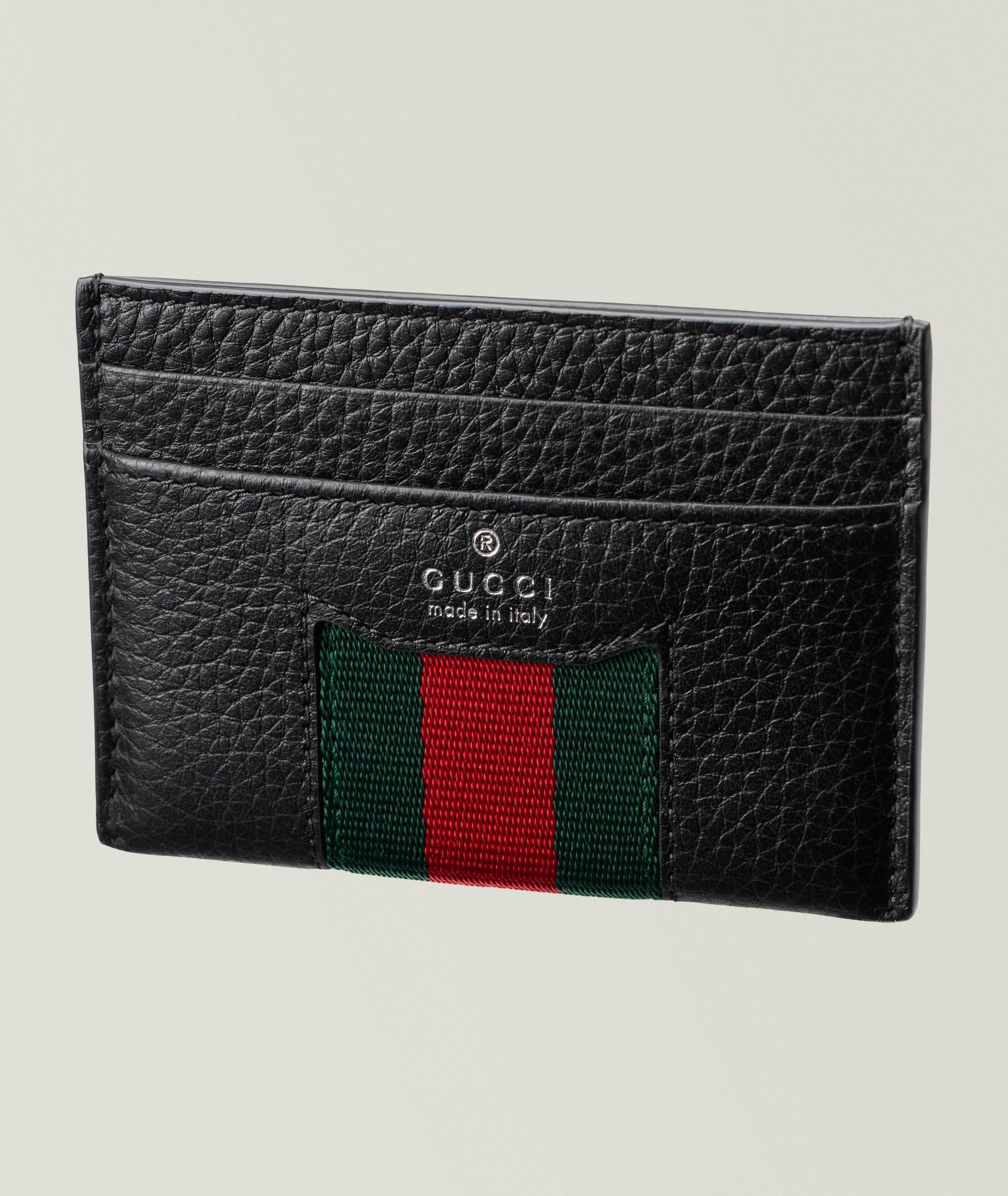 Gucci GUC LEATHER CARD CASE BLACK