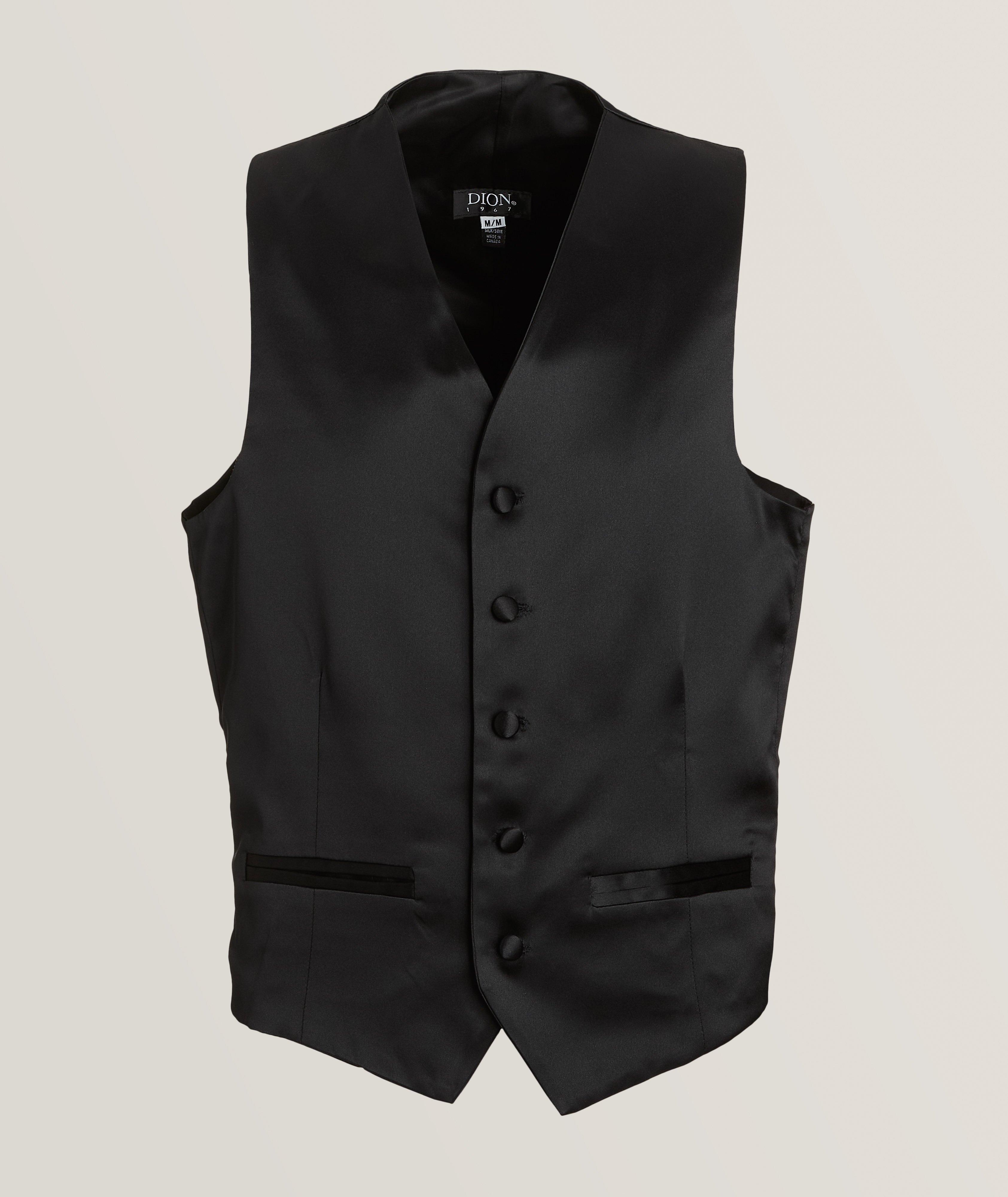 Dion Gilet Boutonné, Modèle Bishop En Noir , Taille Homme Moyen