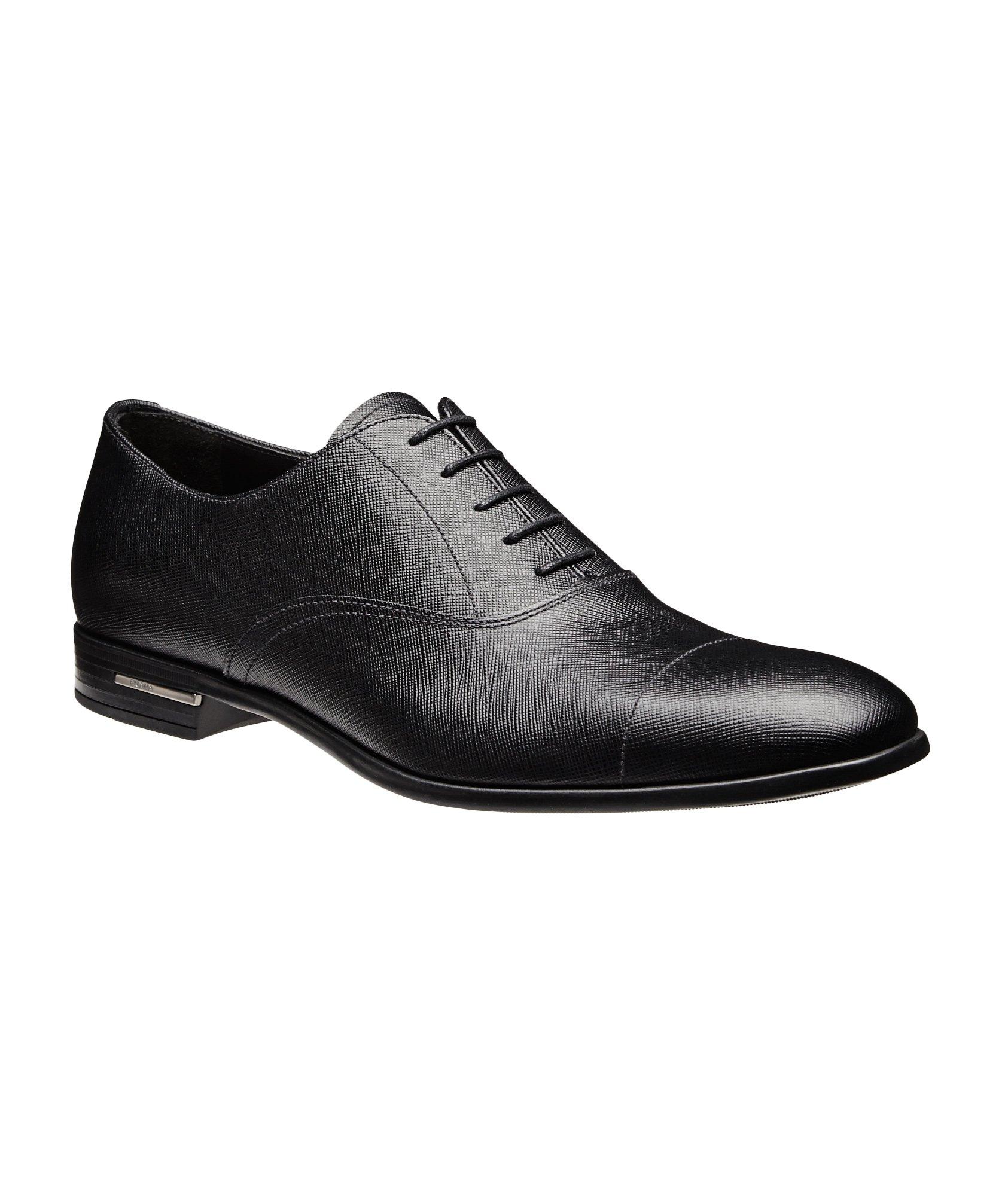 prada leather oxford shoes