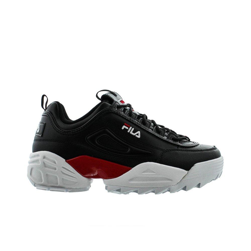 fila disruptor 2 black white red