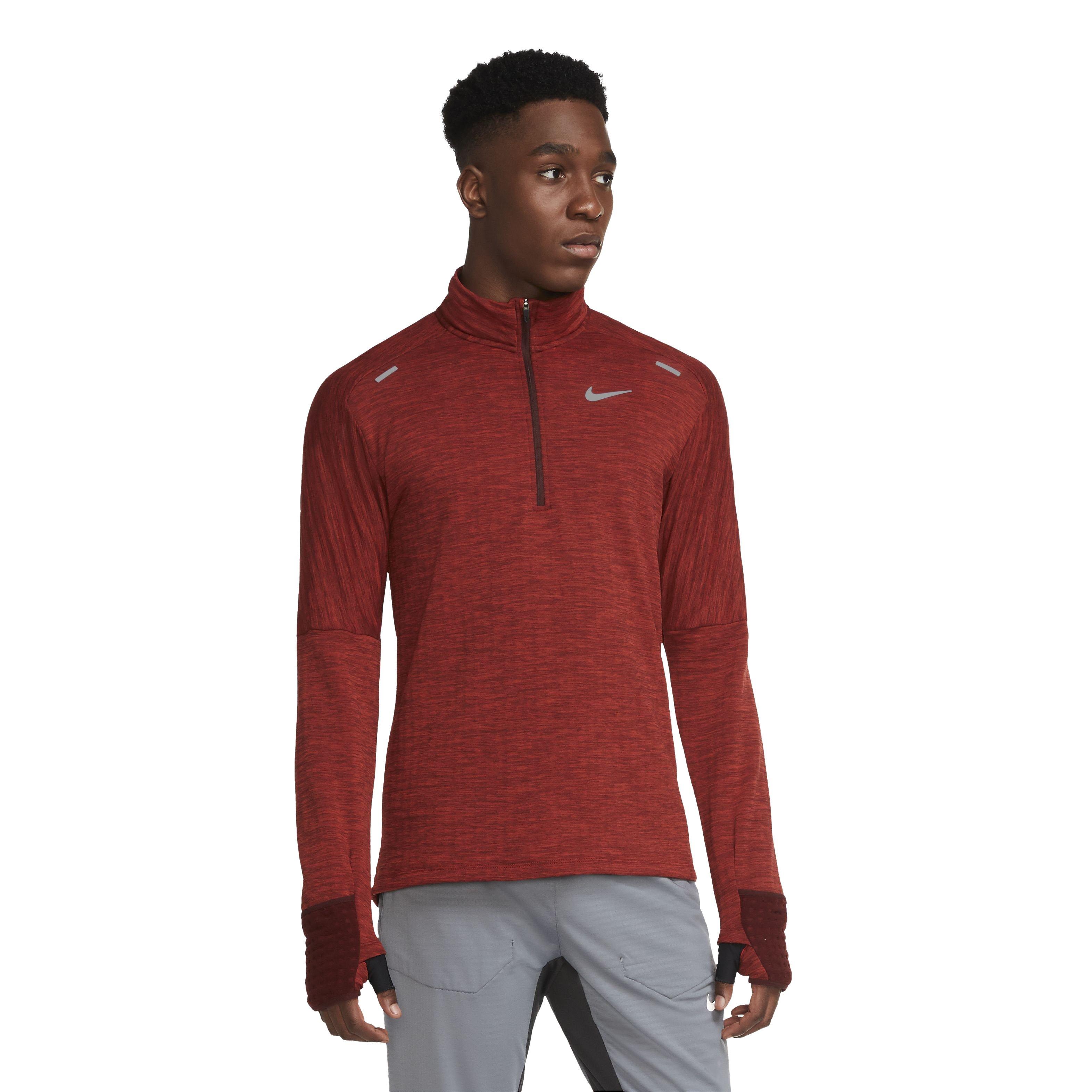 nike half zip running top mens