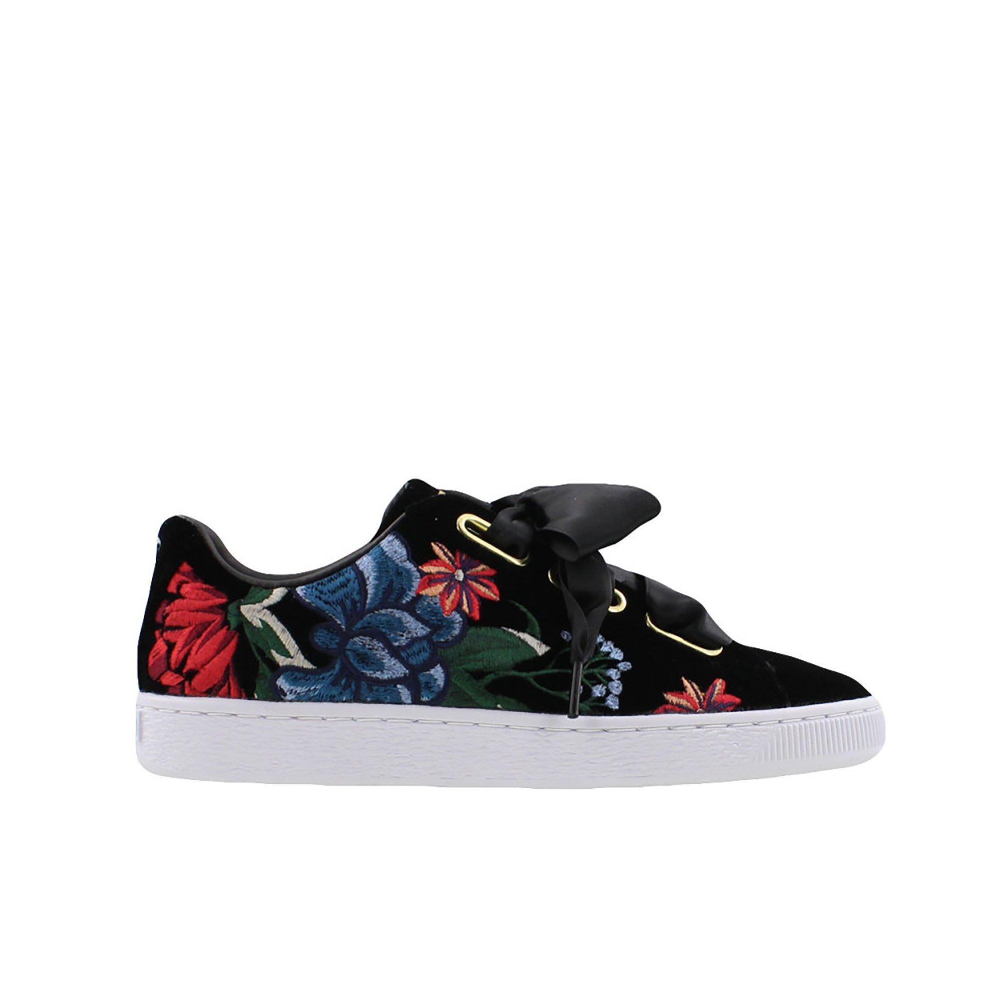 puma basket heart flowery