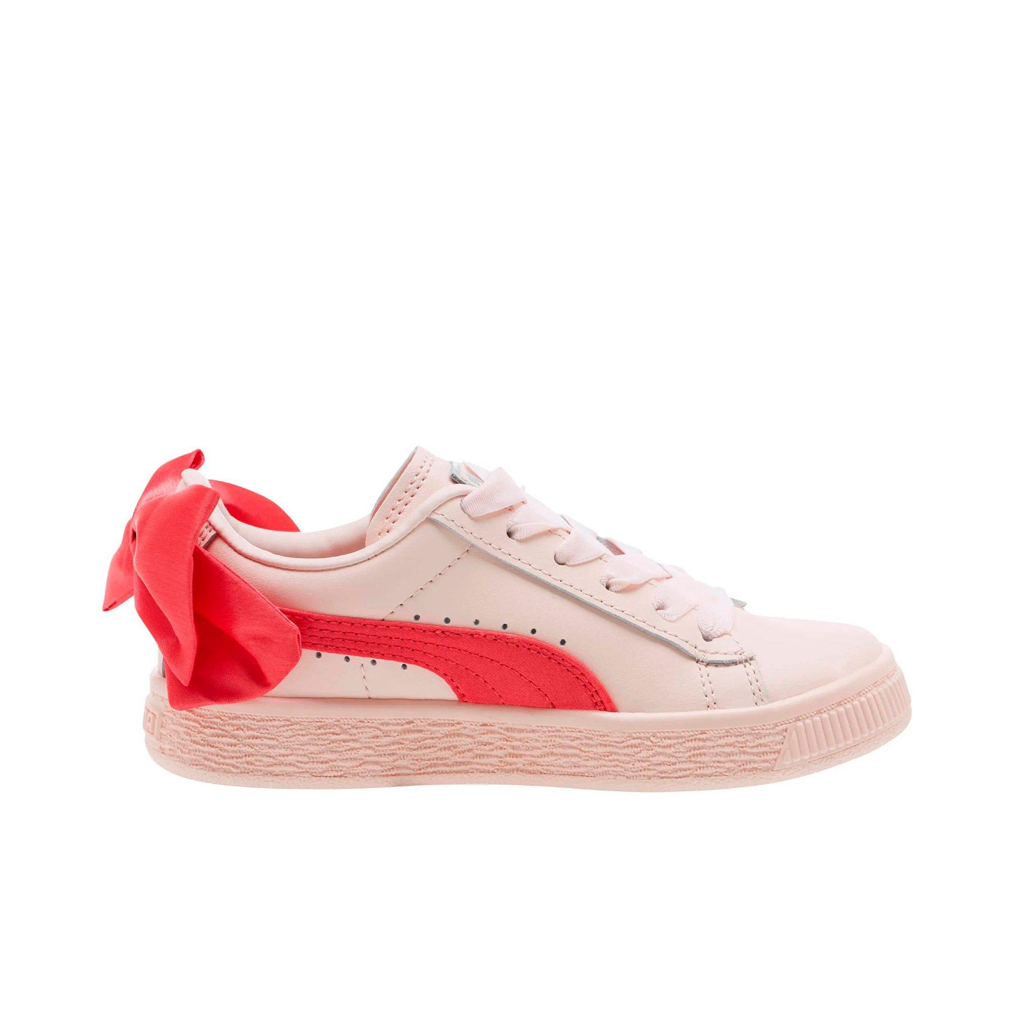 puma basket pink bow