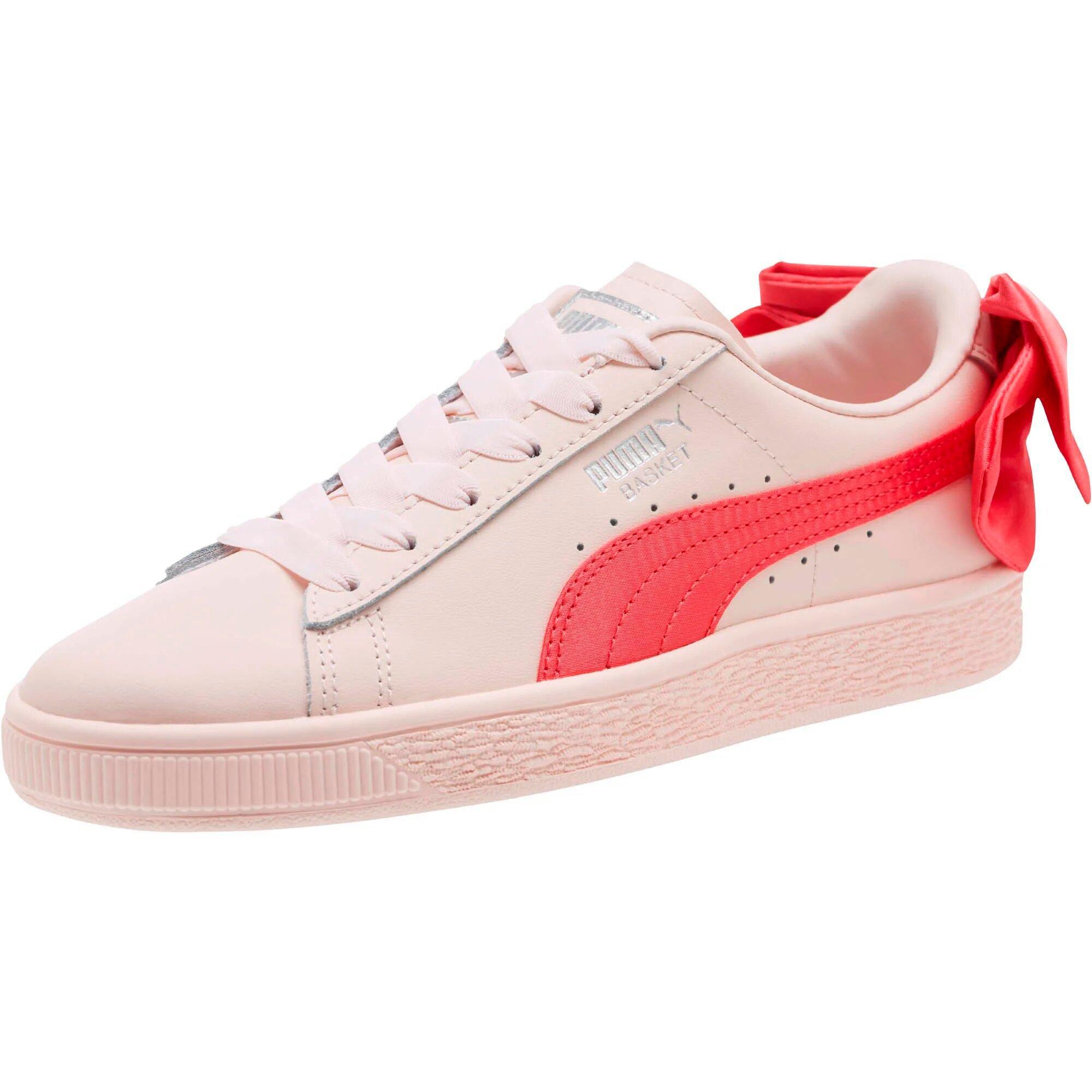 puma basket bow pink