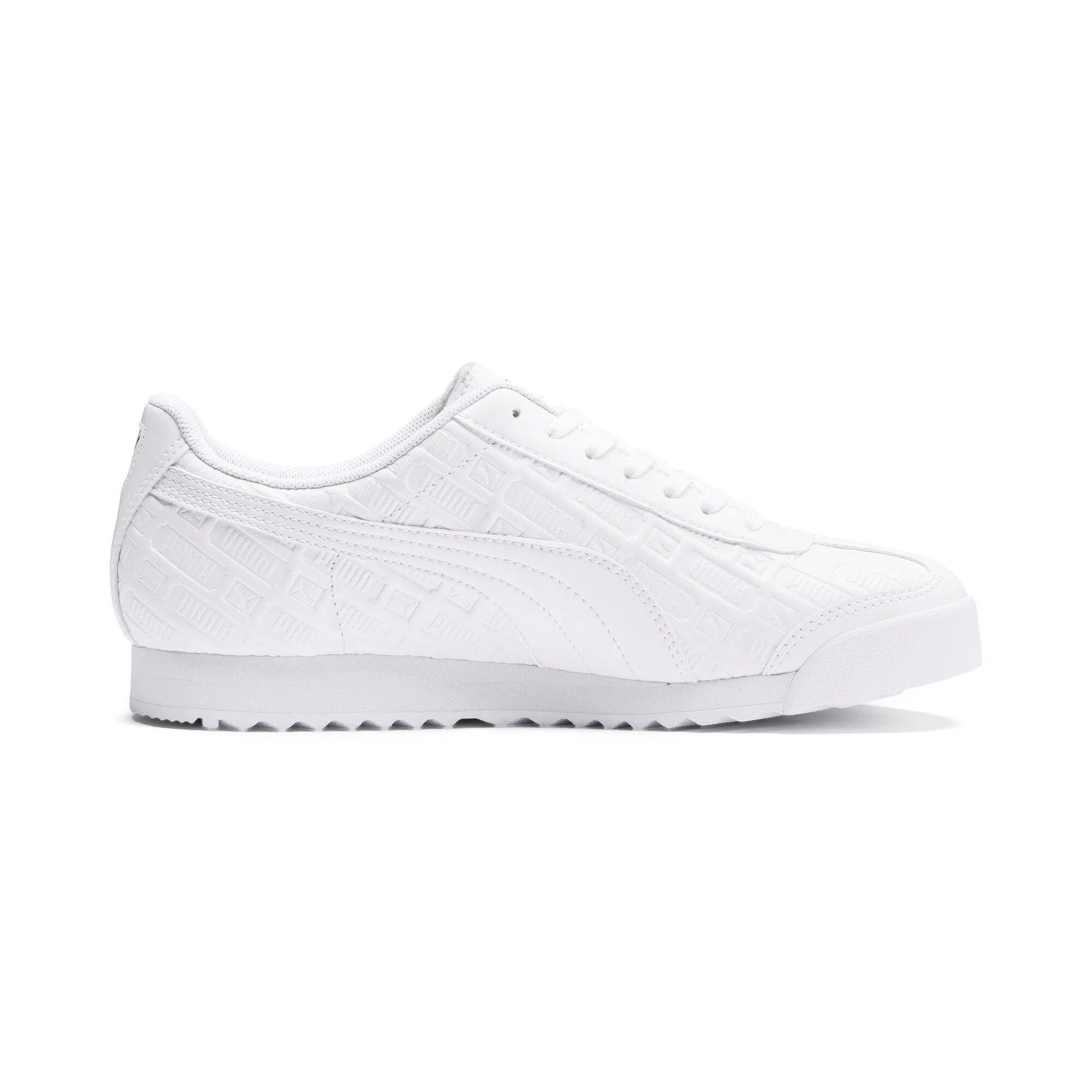 puma roma all white