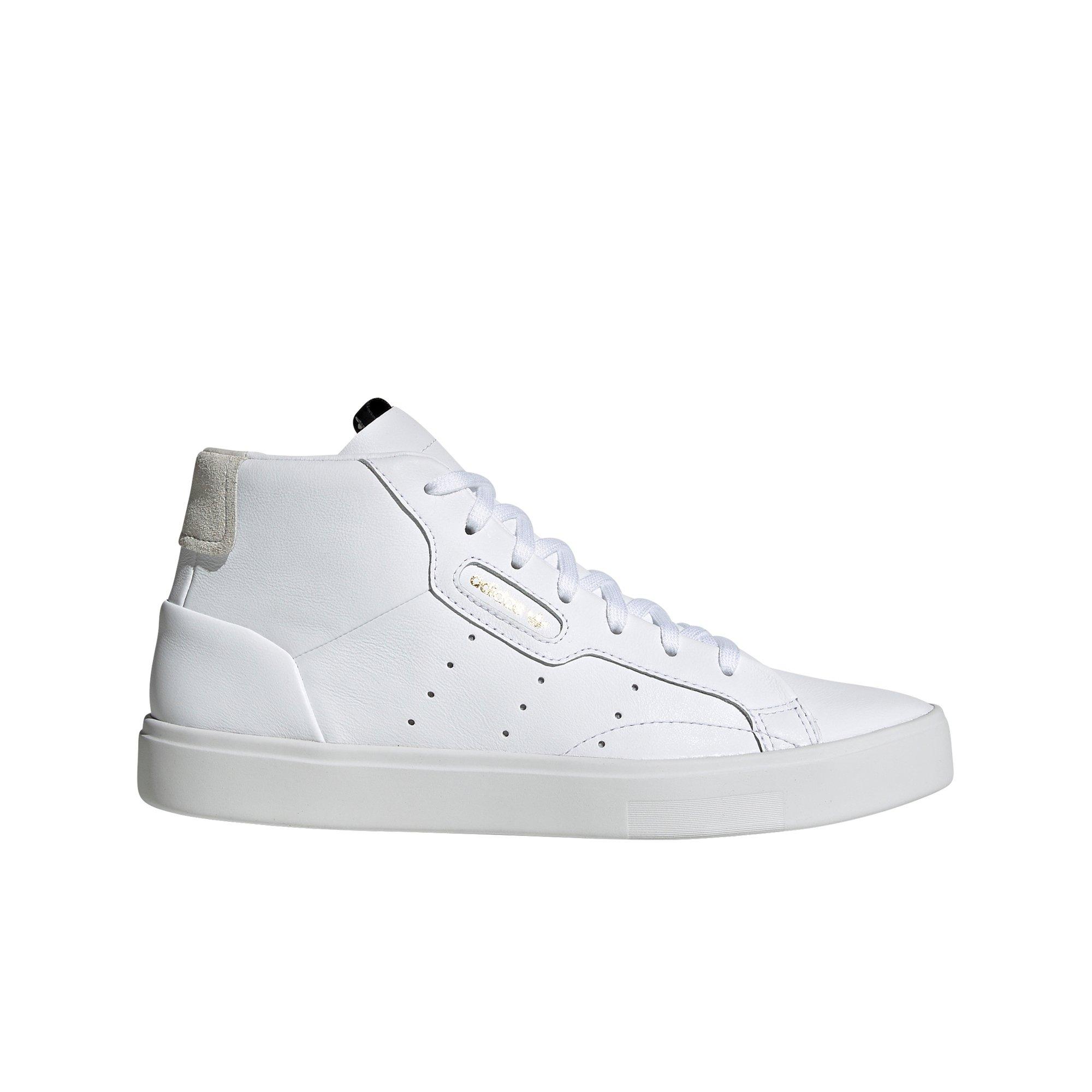 white mid top adidas