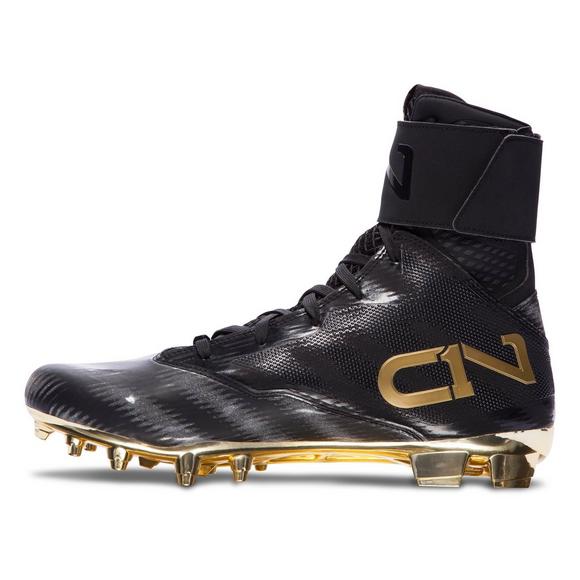 New UA Under Armour C1N Cam Newton MC Football Cleats Black Silver White Chrome New UA Under Armour C1N Cam Newton MC Football Cleats Black Silver White Chrome