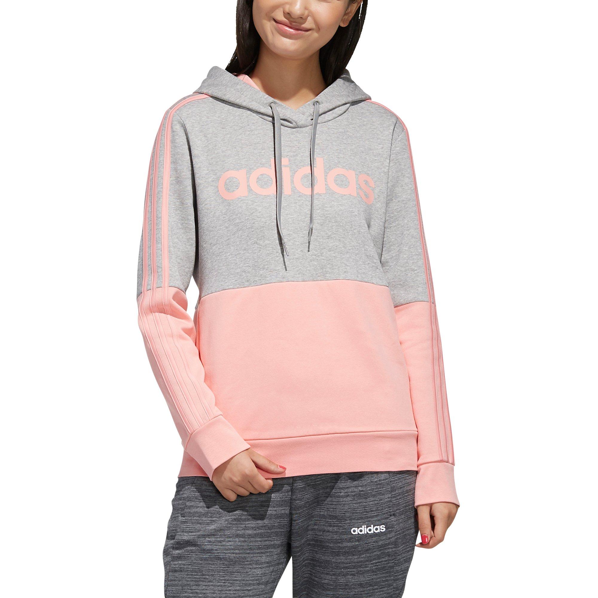 grey and pink adidas sweatshirt