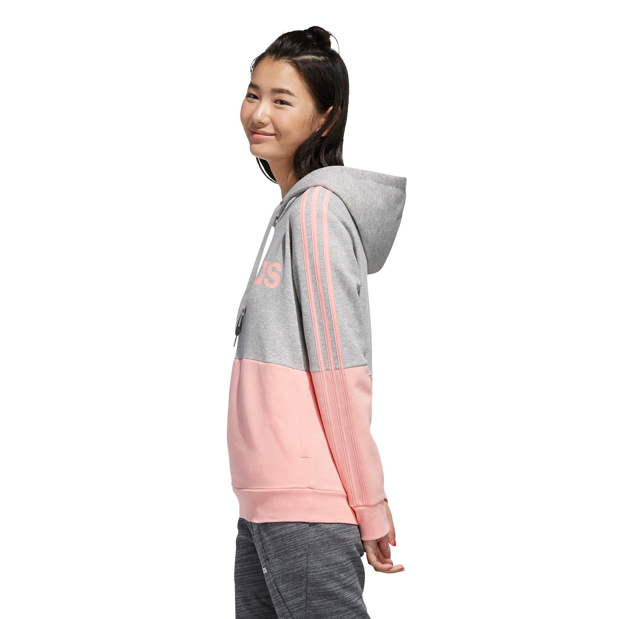 women's adidas colorblock hooded sweatshirt