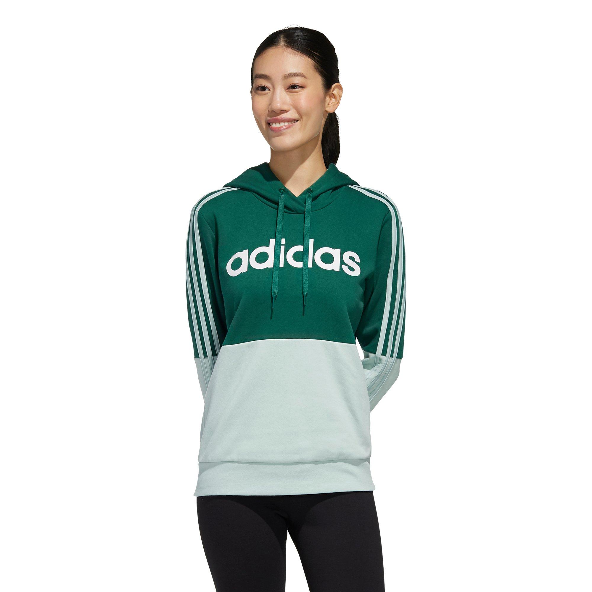adidas womens essentials colourblock hoodie