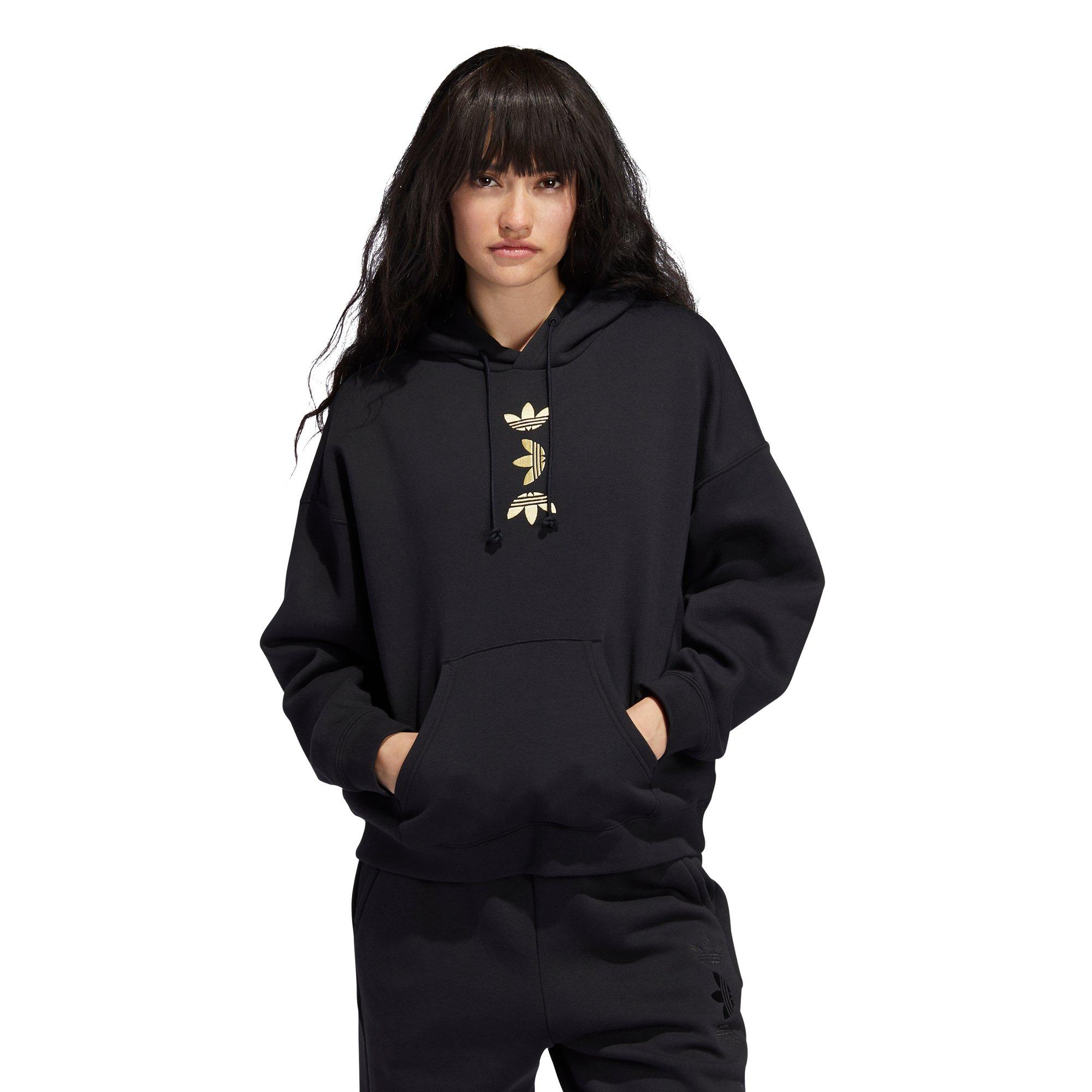 adidas black and gold hoodie women's