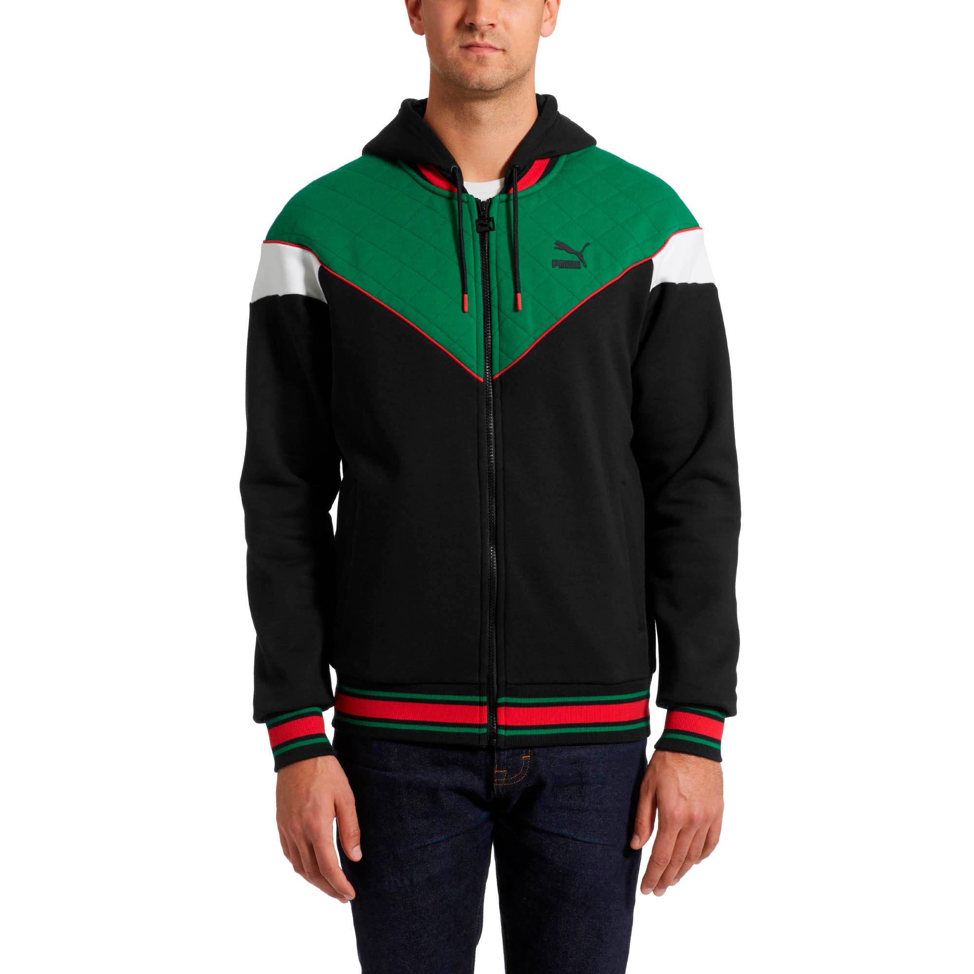 puma black and red track jacket