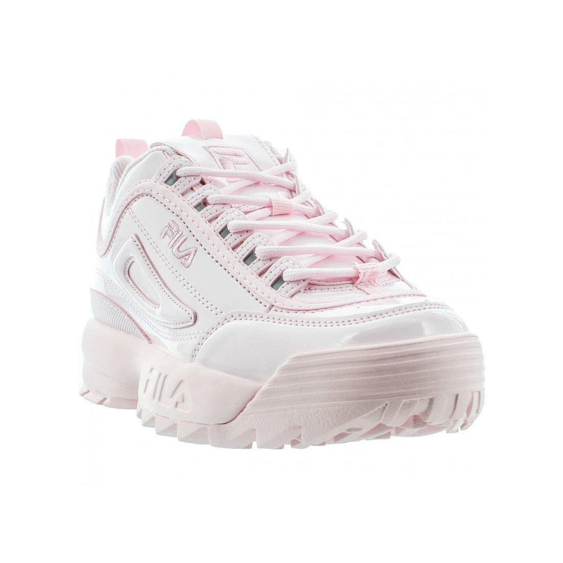 womens pink fila disruptor