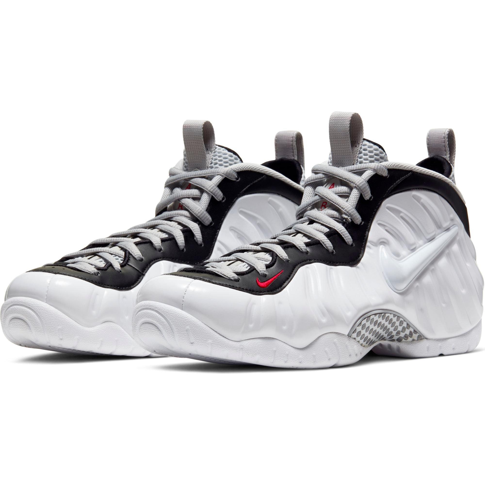 red black and white foamposites