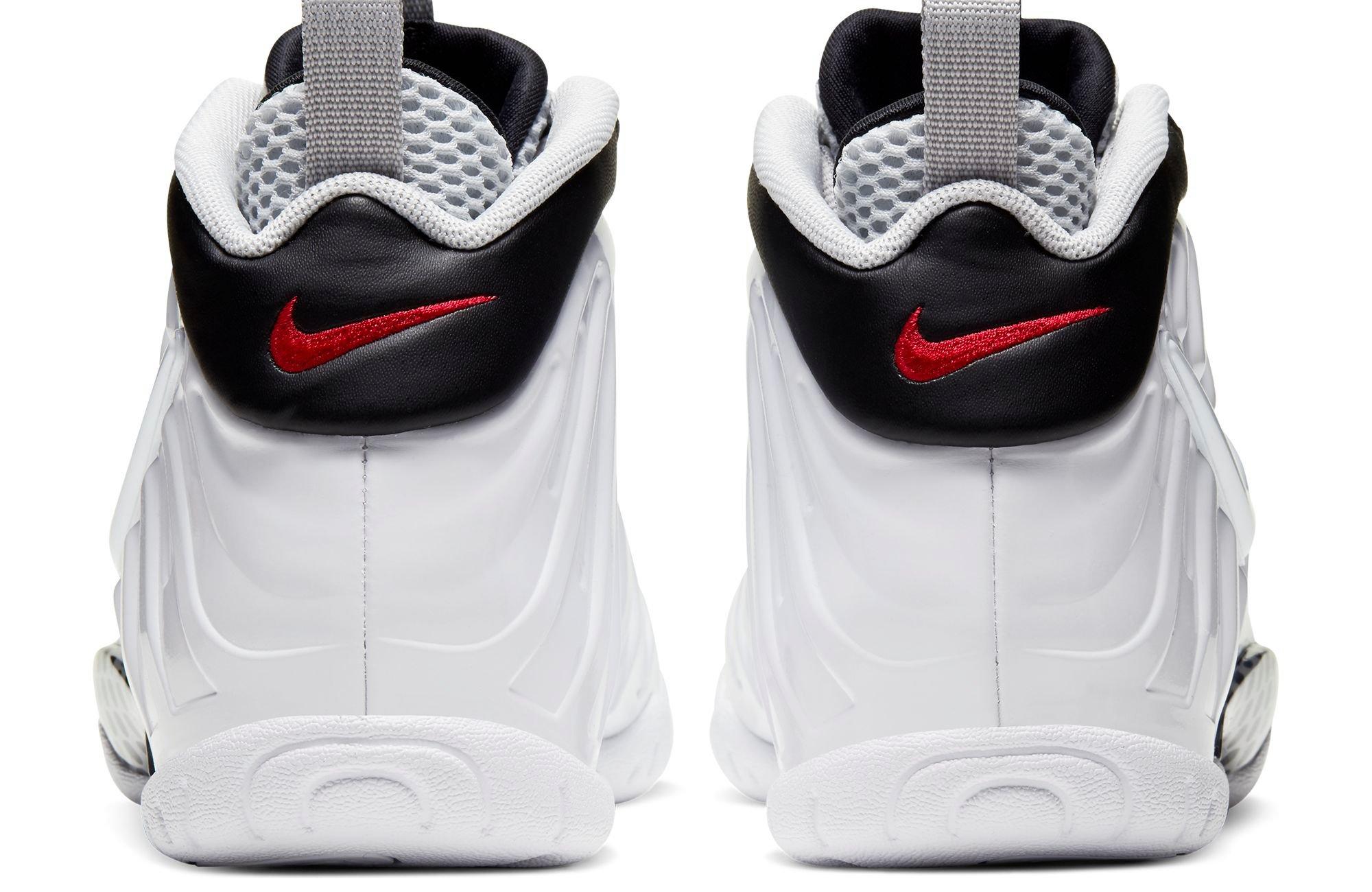 Nike Air Foamposite Pro White/Black/University Red Men's Shoe - Hibbett