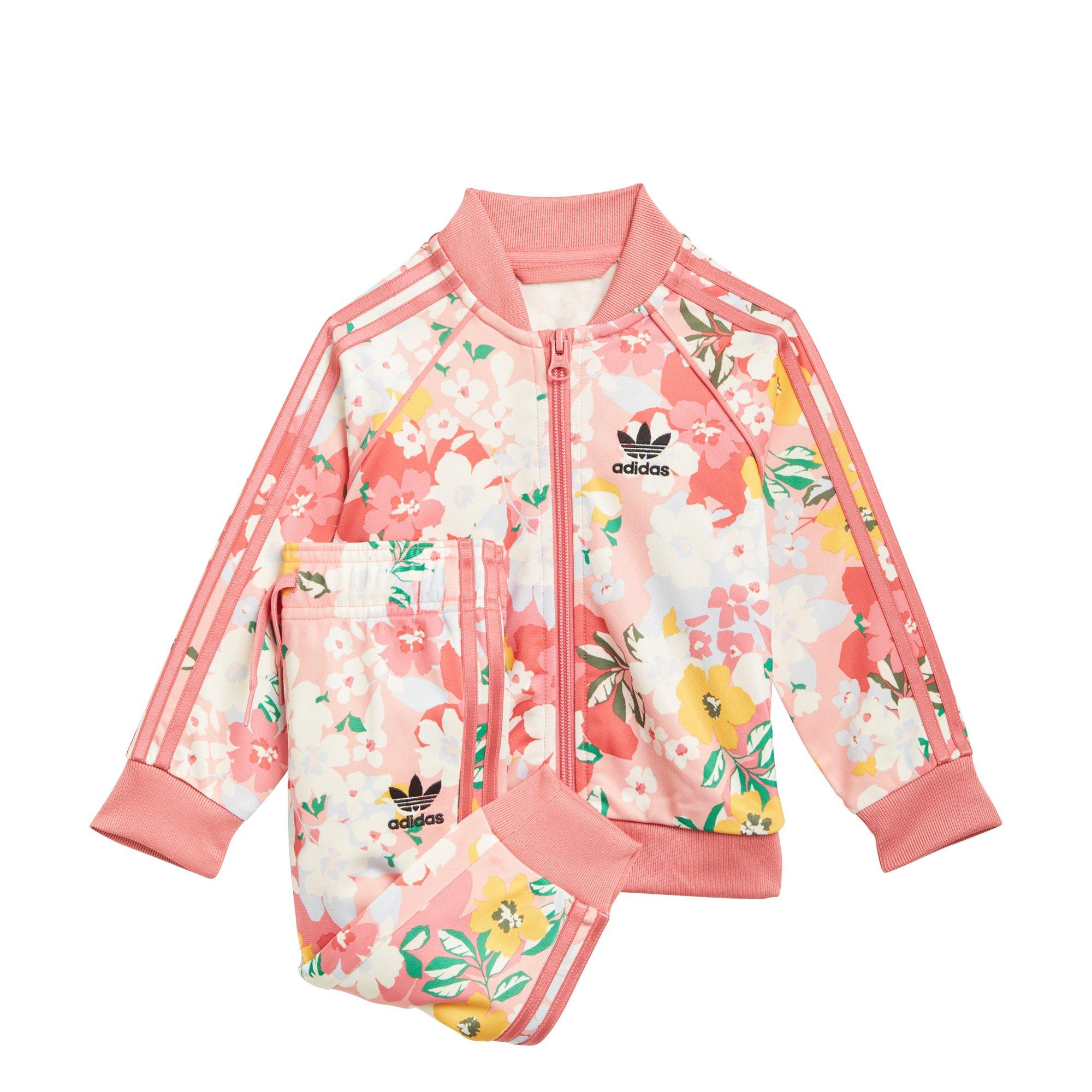 pink adidas toddler tracksuit