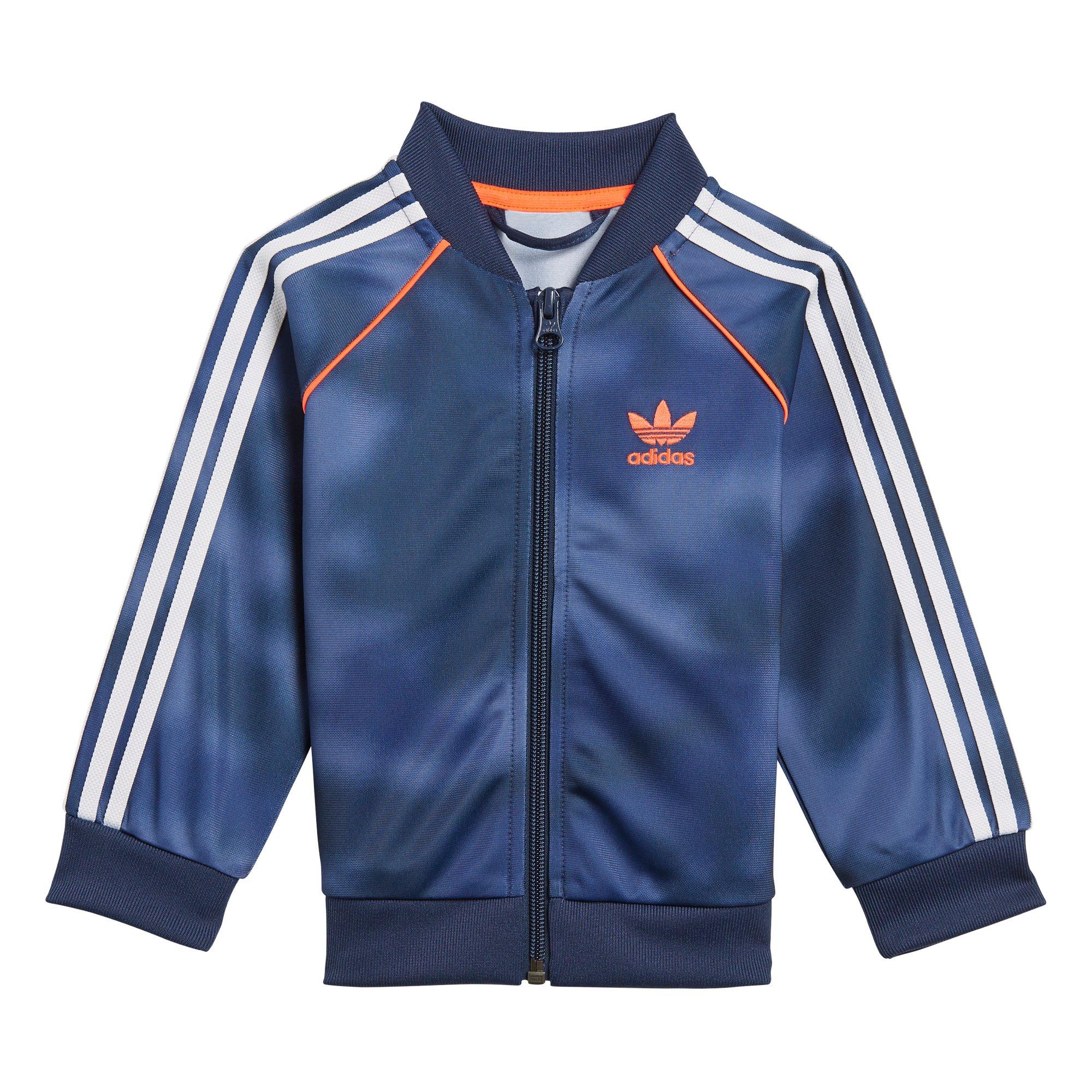 orange adidas tracksuit baby