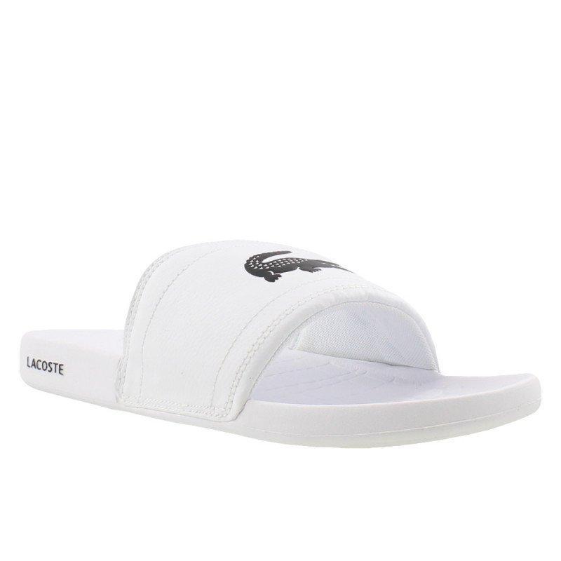 lacoste fraisier slides white