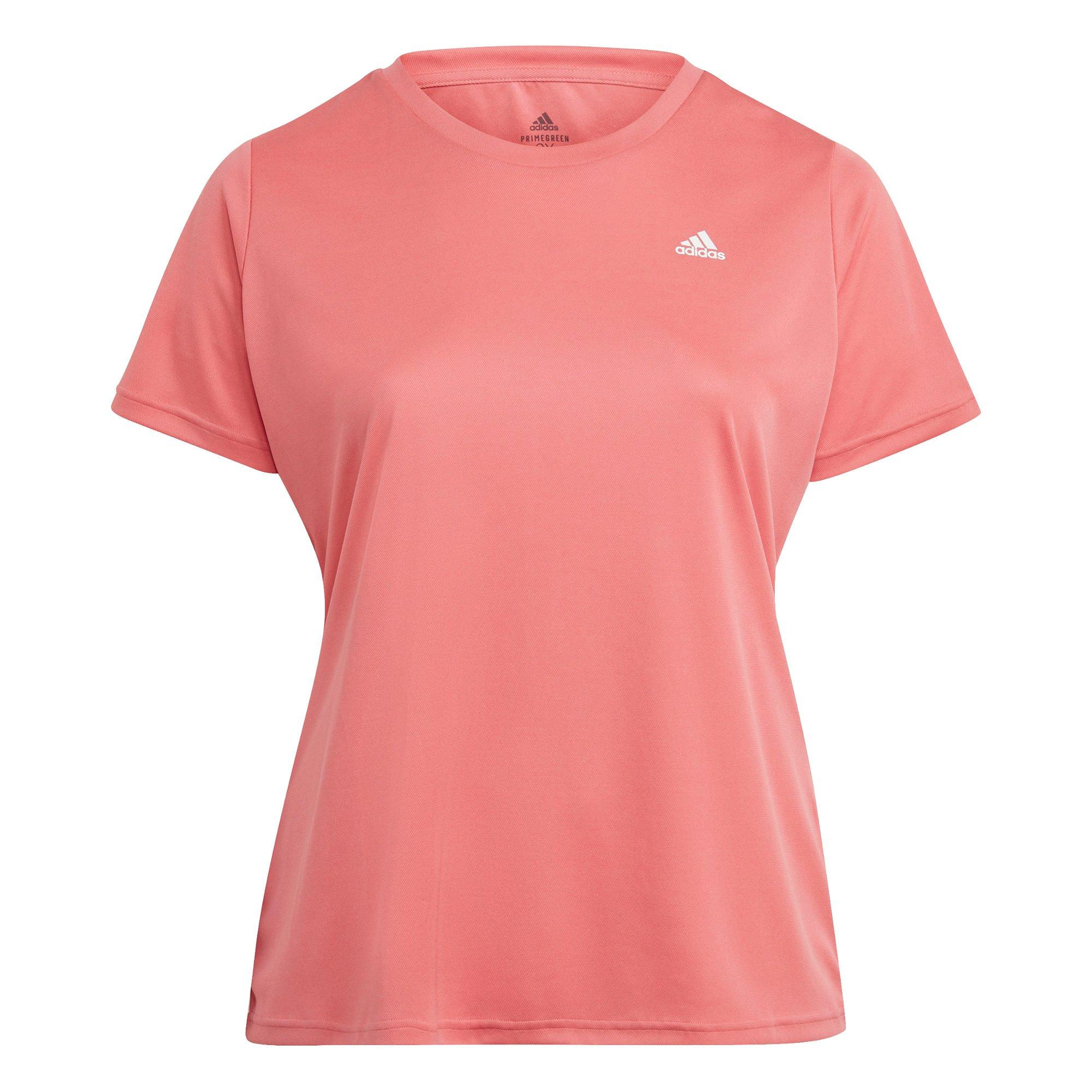 pink adidas t shirt plus size