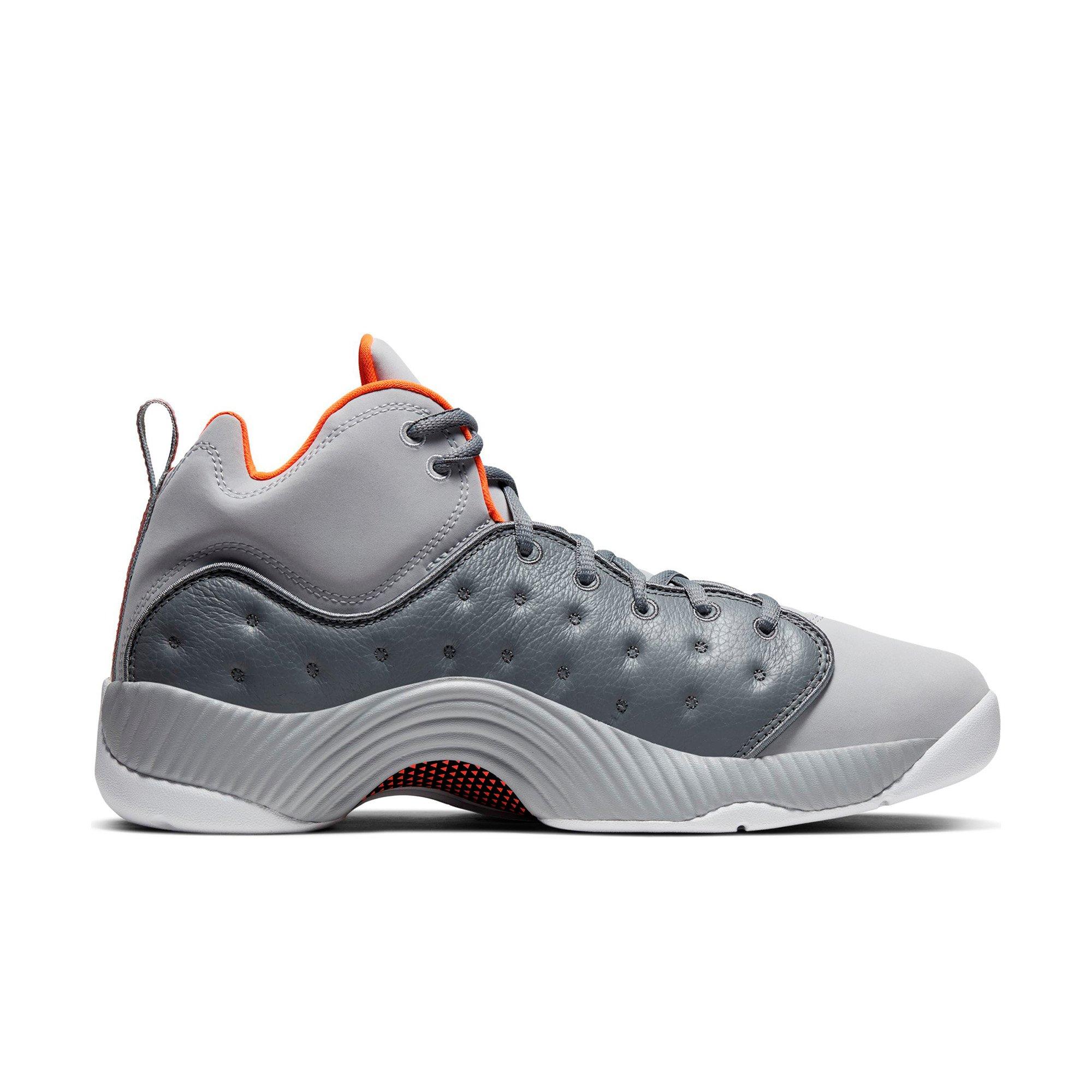Jordan Jumpman Team Ii Cool Grey Wolf Grey Total Orange Men S Shoe Hibbett City Gear