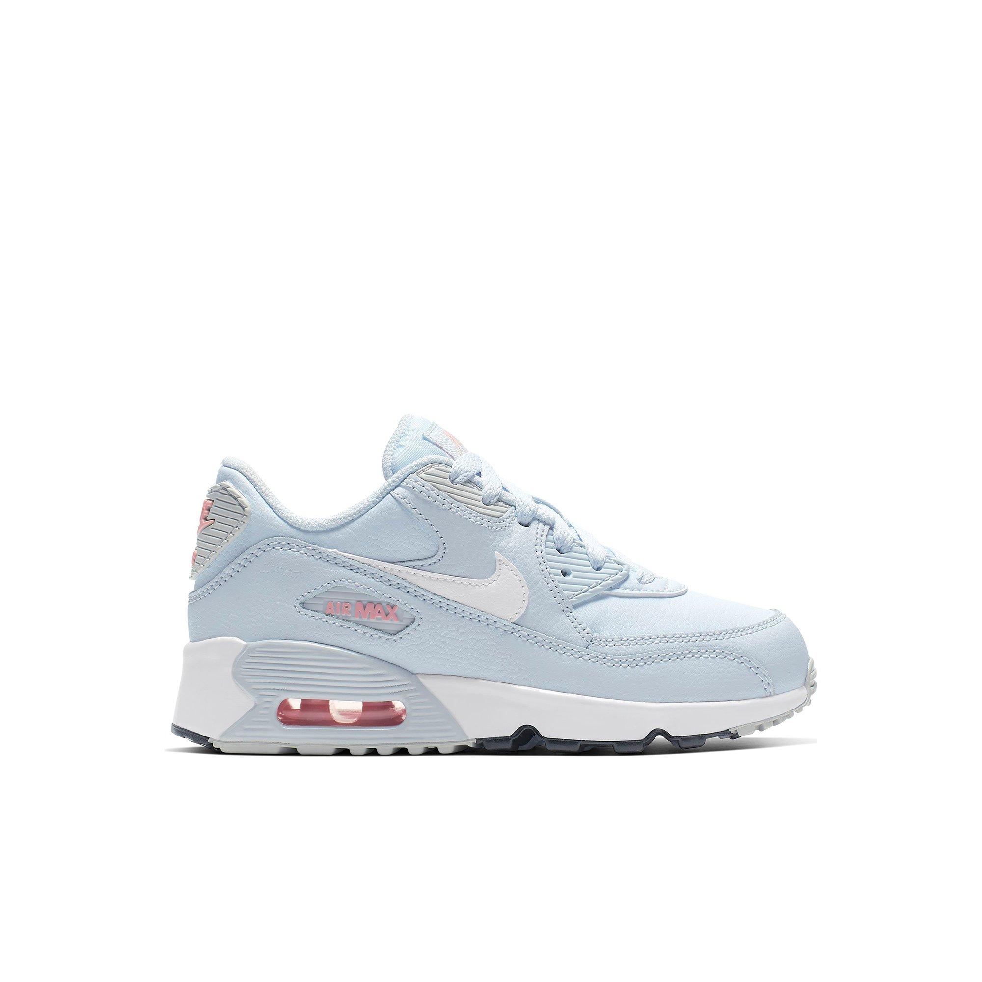 nike air max 90 leather midnight navy preschool kids' shoe