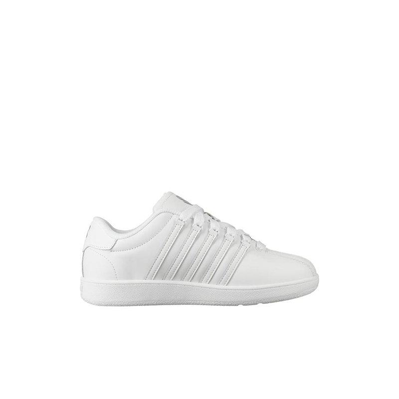 all white k swiss classics