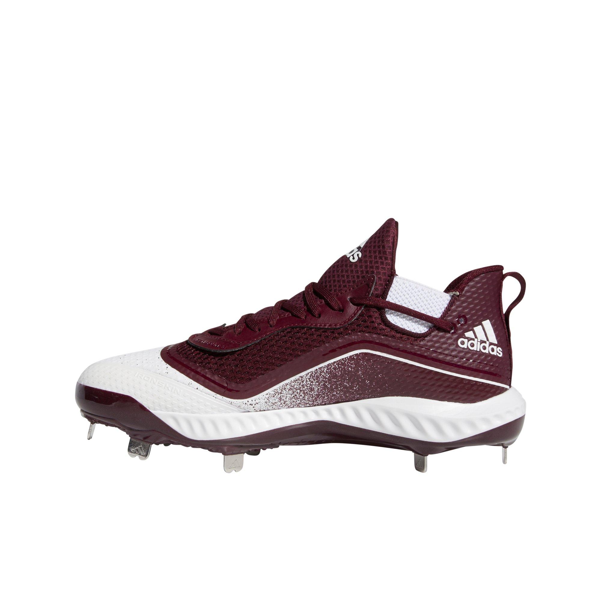 maroon baseball cleats