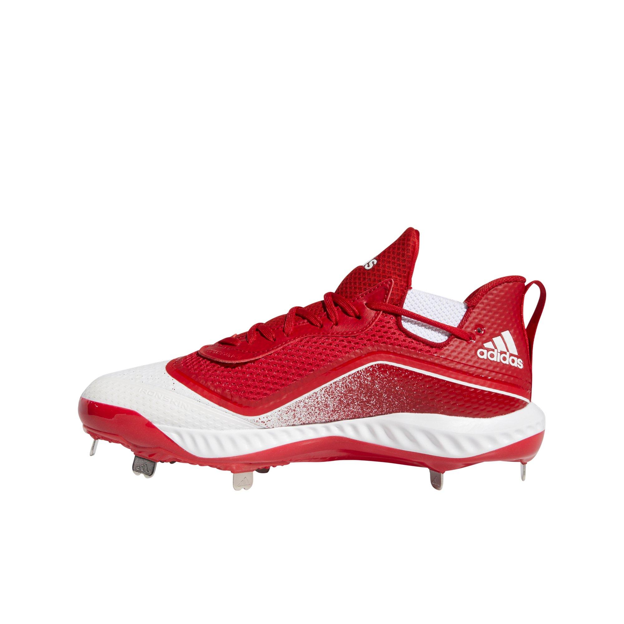 red adidas baseball cleats