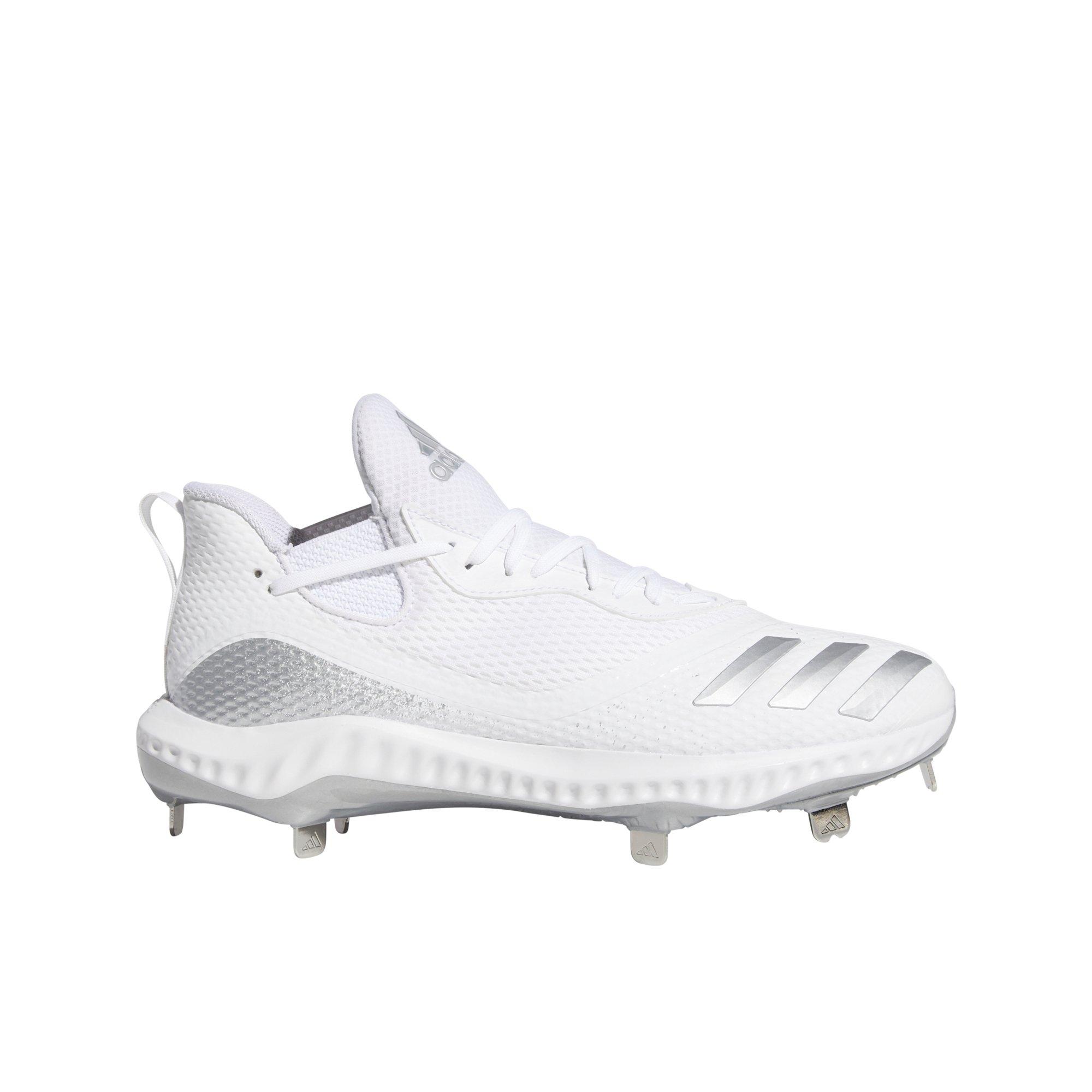 white adidas baseball cleats