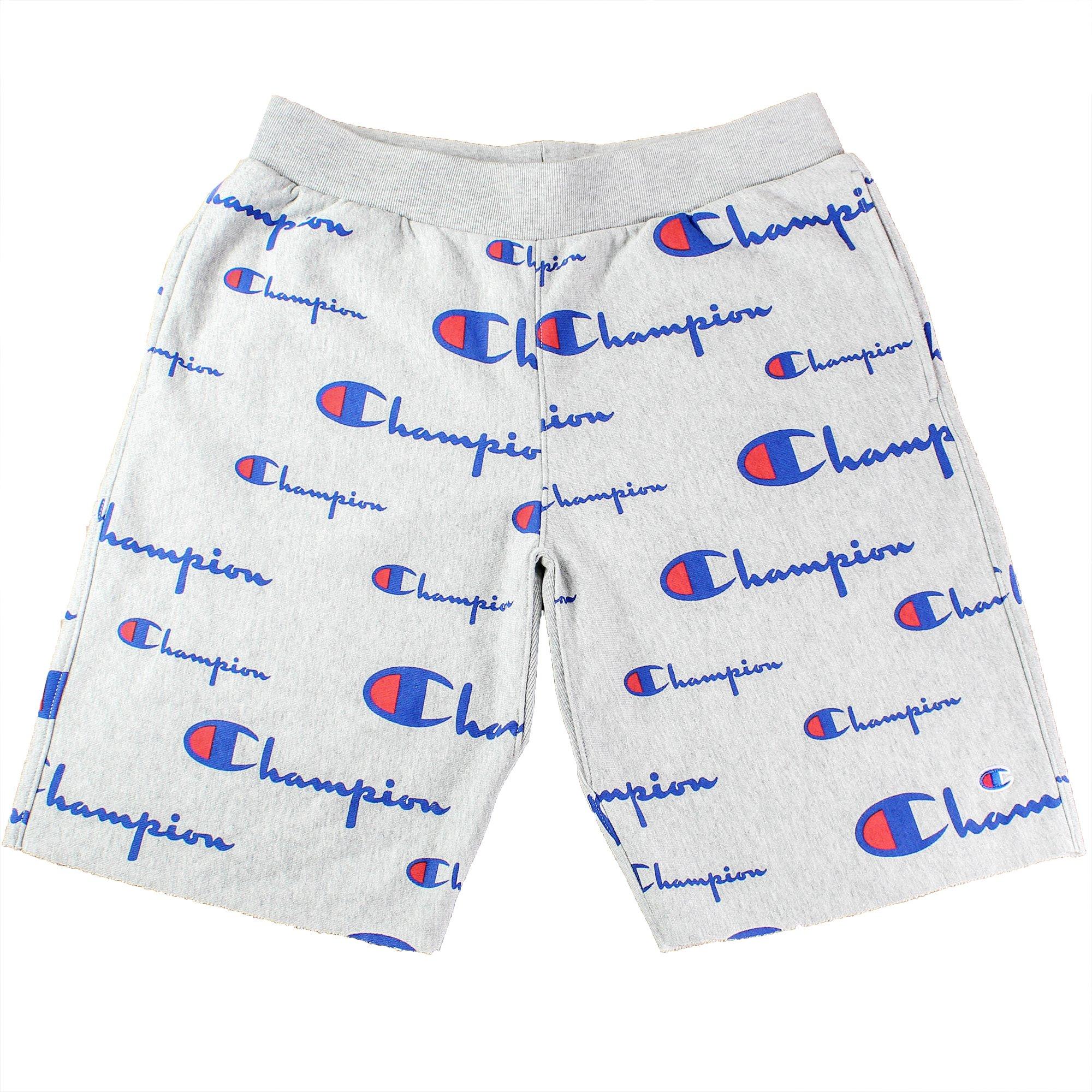 champion all over print shorts