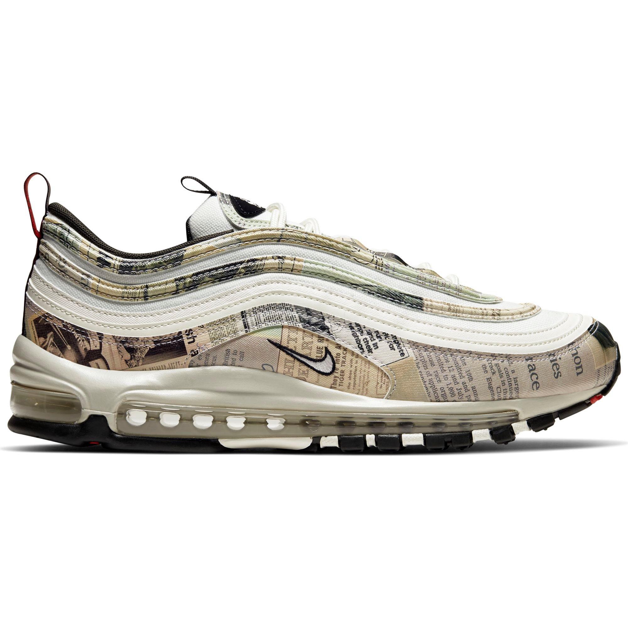 nike air max 97 sail white black