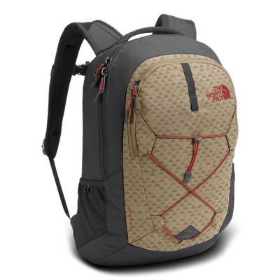 tan north face backpack