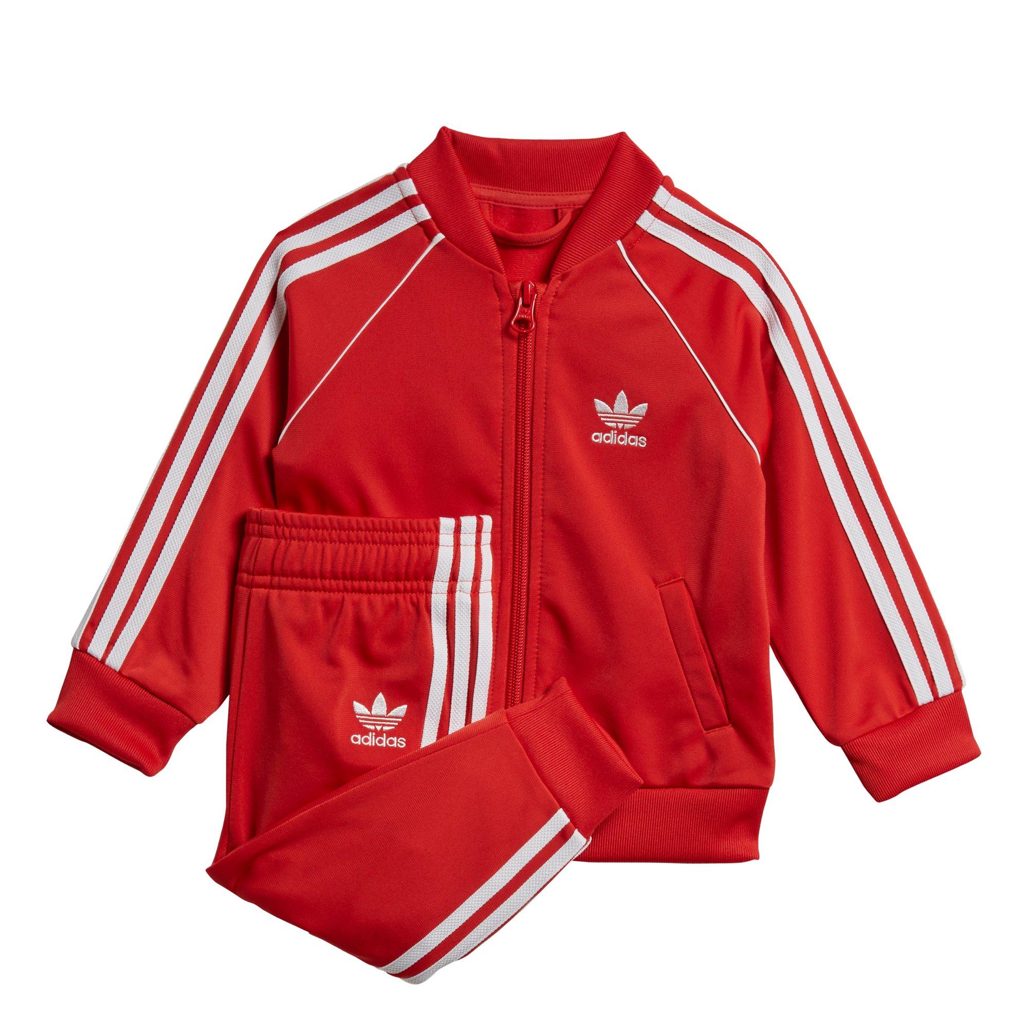 red adidas tracksuit infant