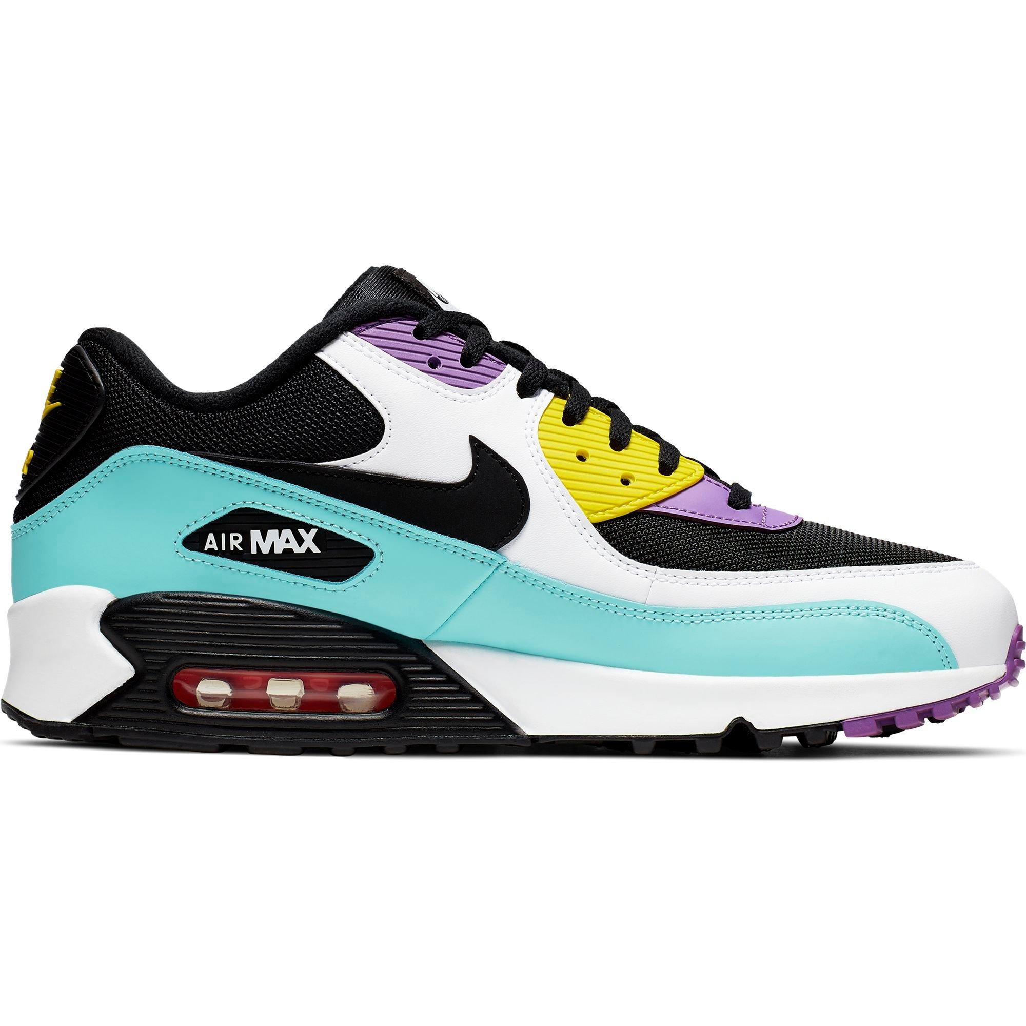 purple black and white air max 90
