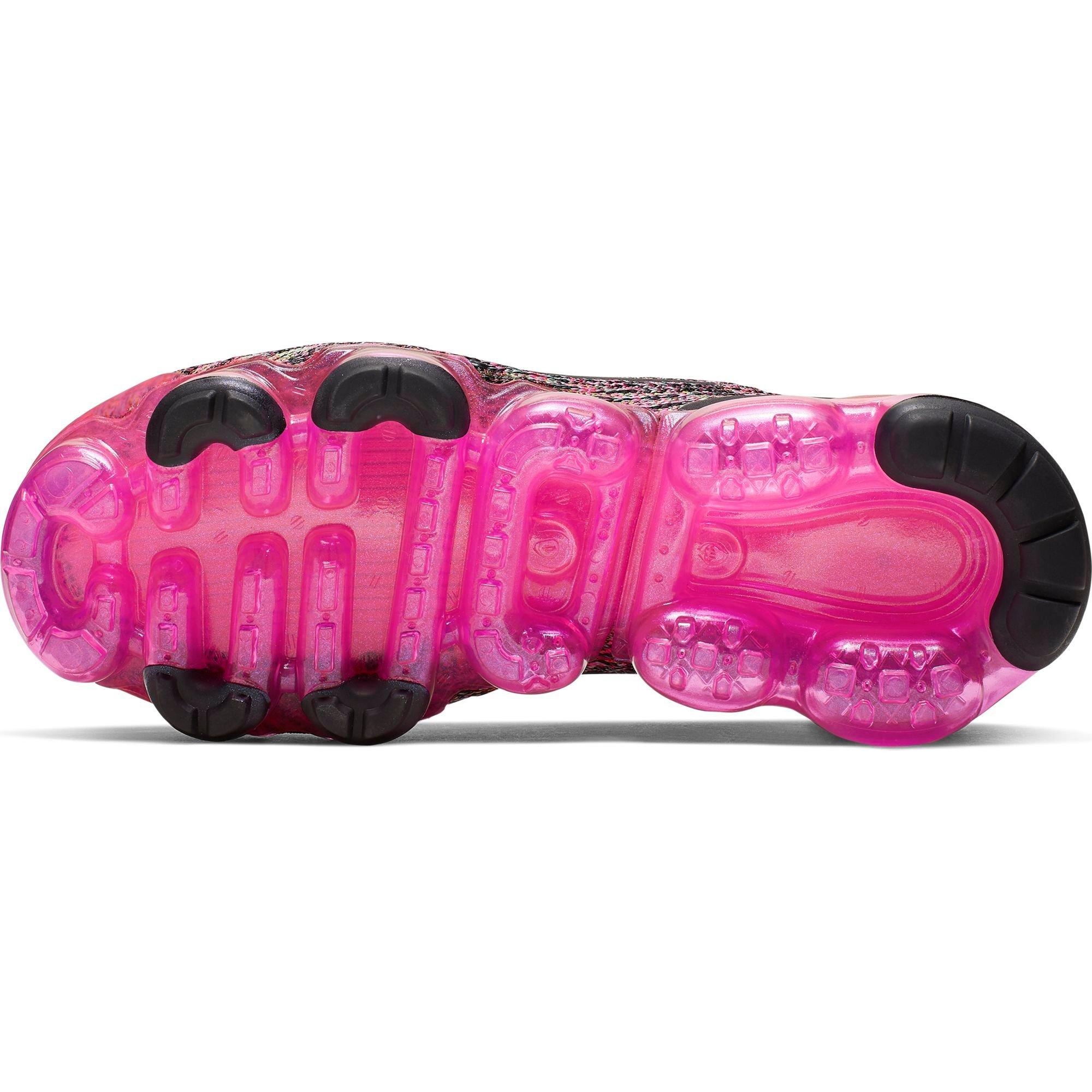 nike air vapormax flyknit 3 w black  and  pink blast