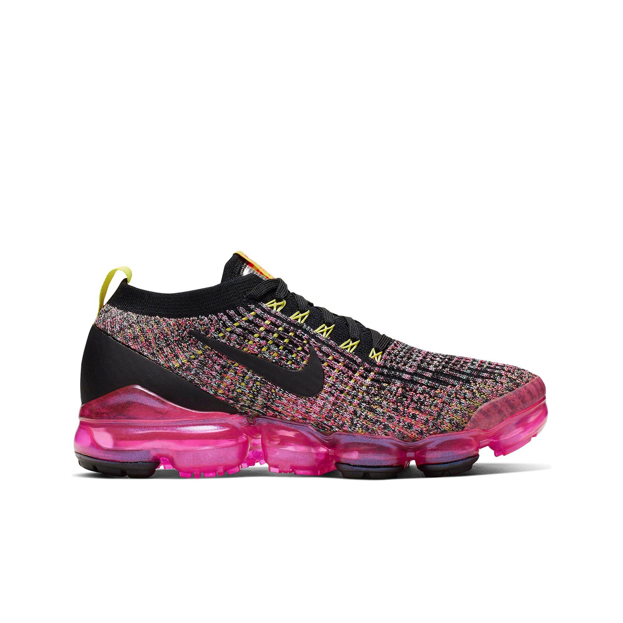 nike air vapormax flyknit 3 w black  and  pink blast