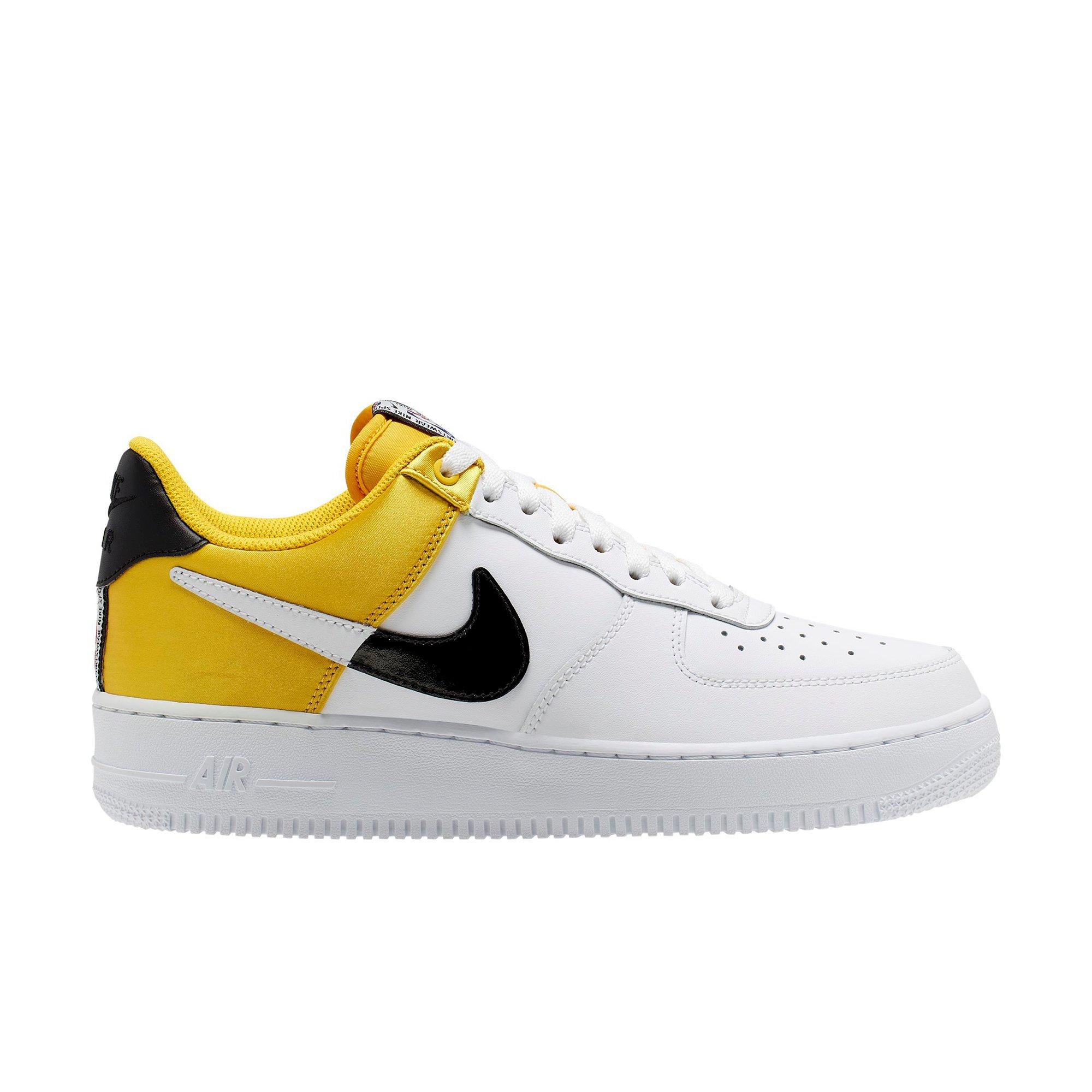 nike air force white and yellow