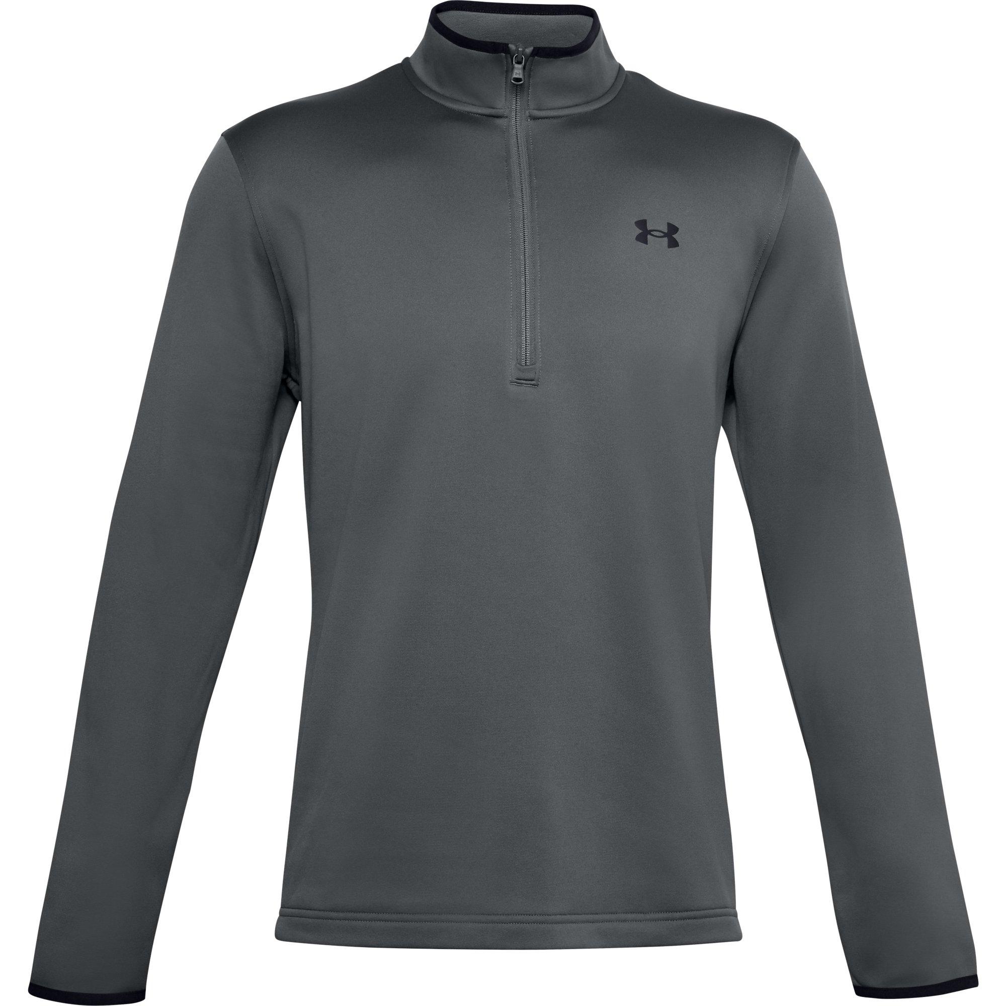 grey under armour half zip